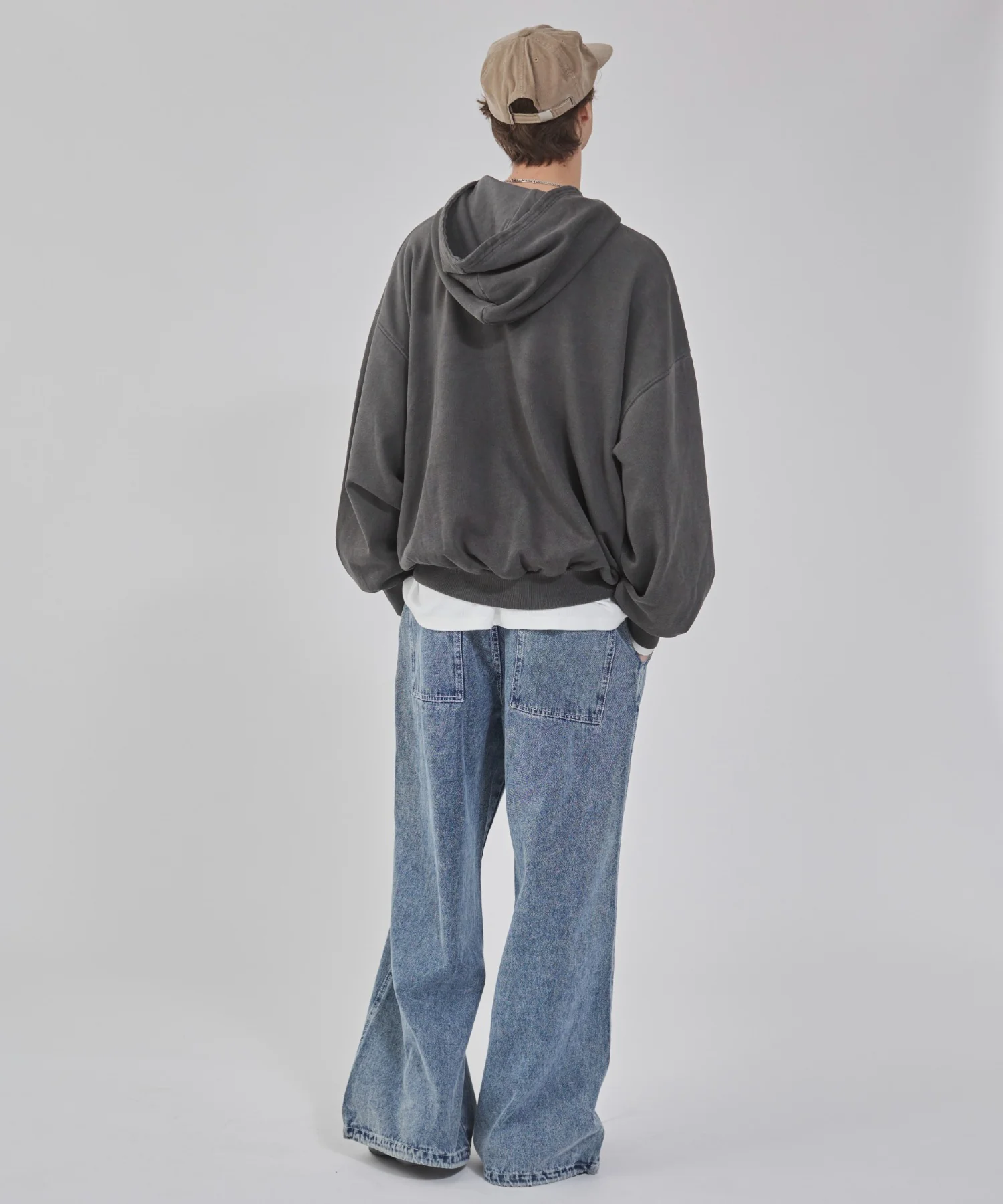 バルーンクロップドプルパーカー - Image 50