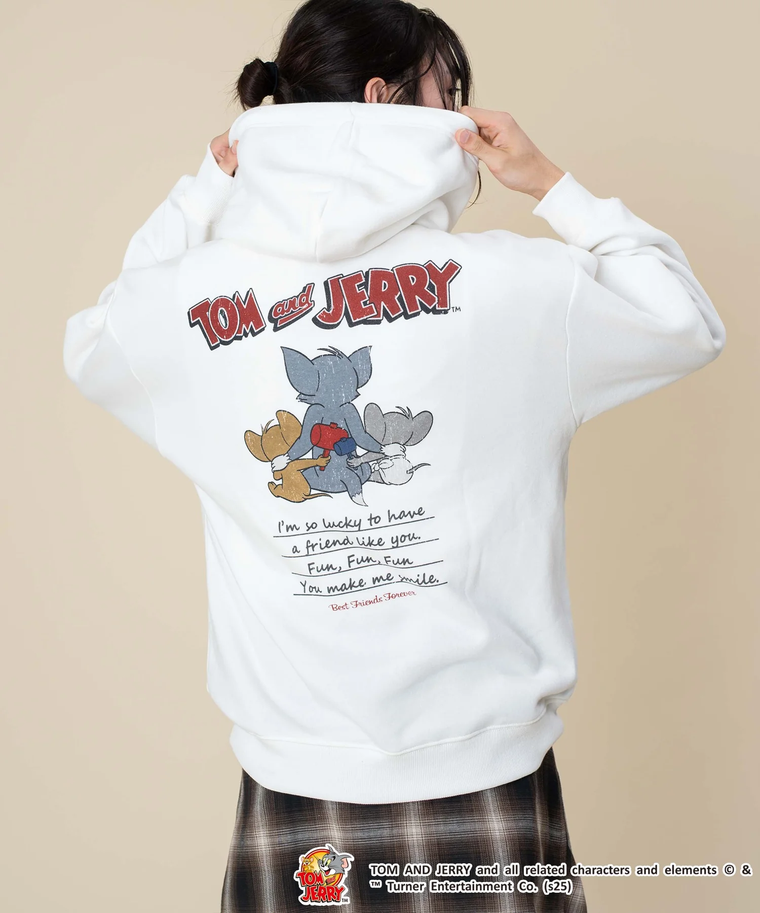 TOMandJERRYグラフィックプルパーカー - Image 3