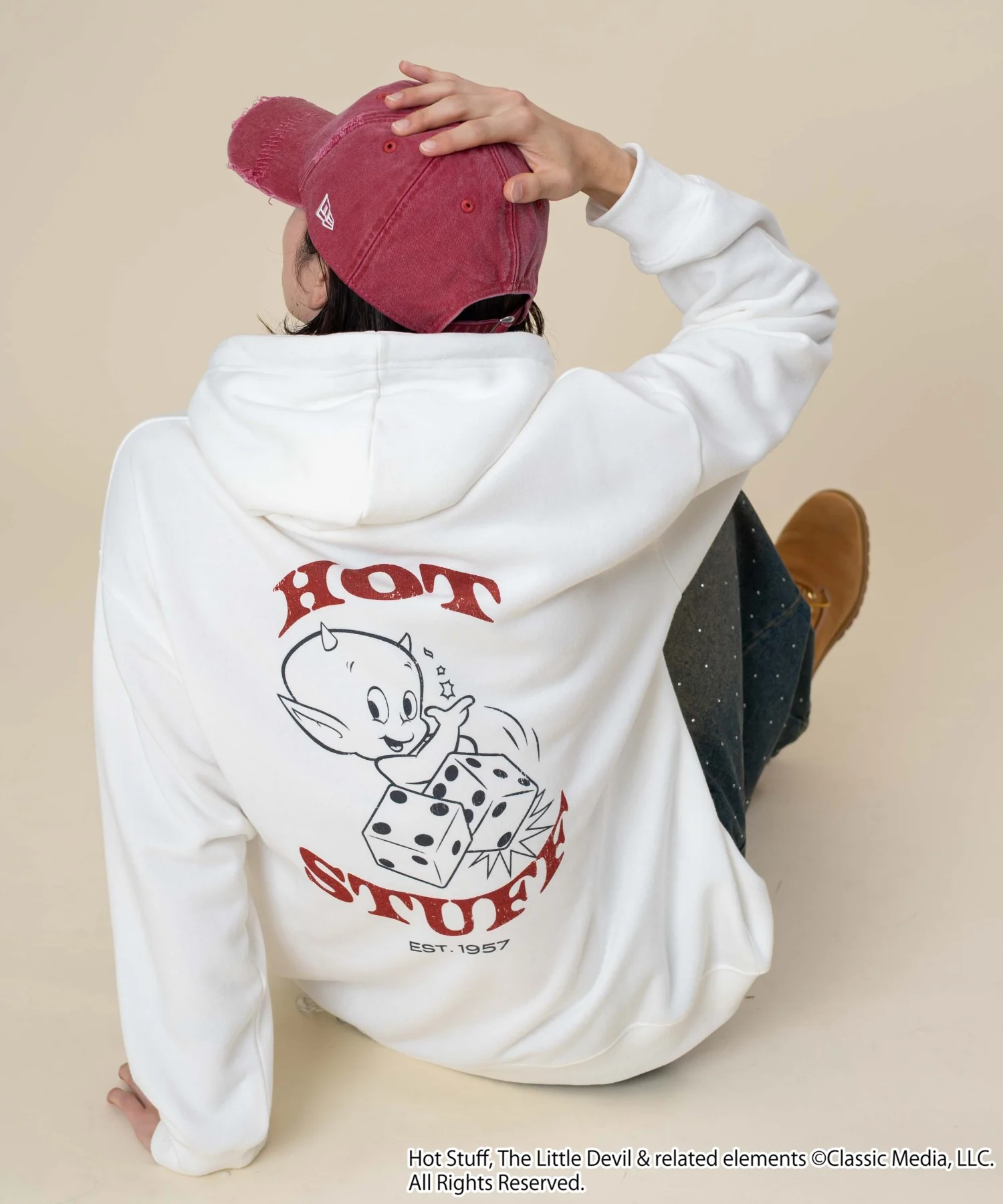 【HOTSTUFF】グラフィックプルパーカー - Image 3