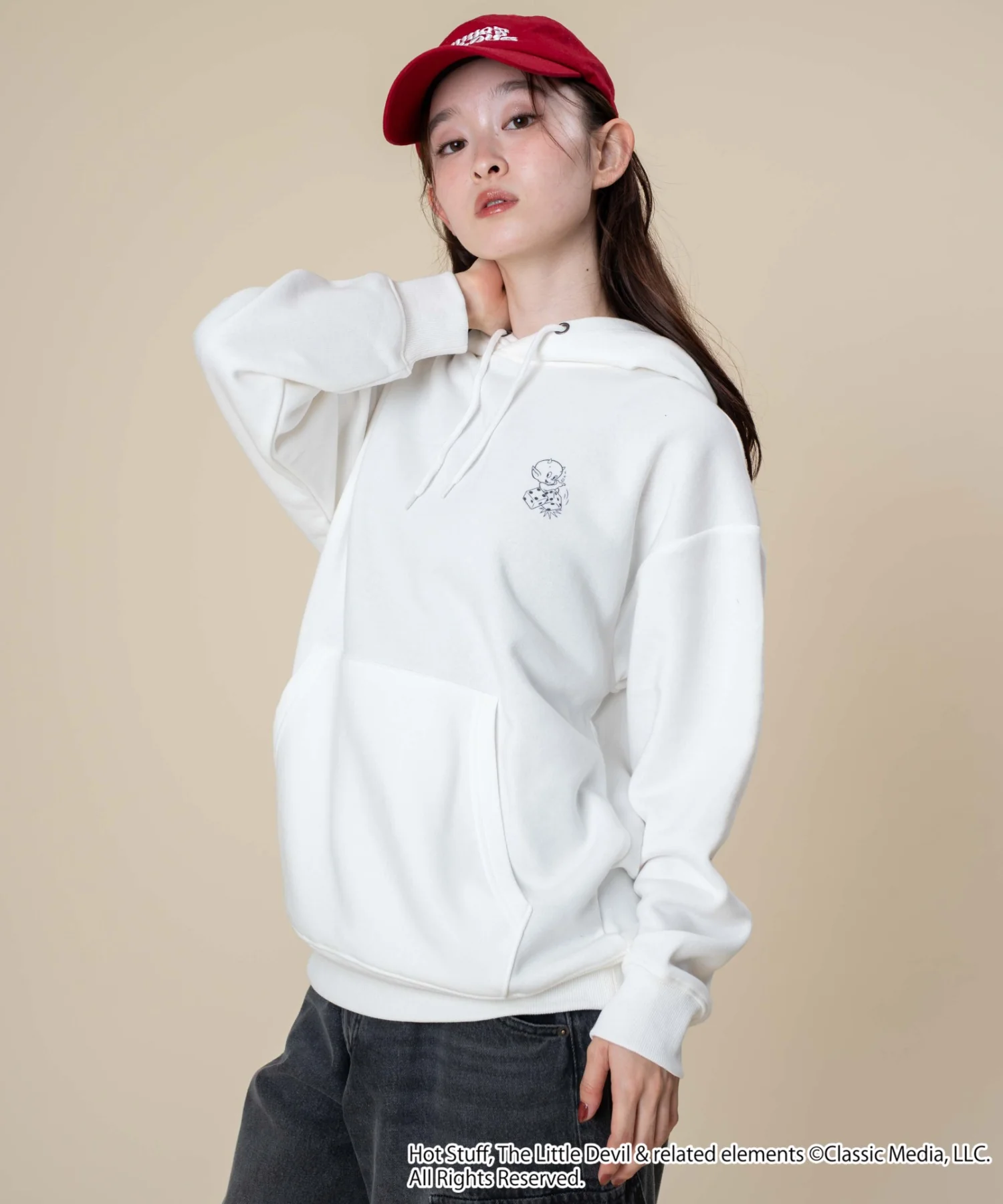 【HOTSTUFF】グラフィックプルパーカー - Image 4