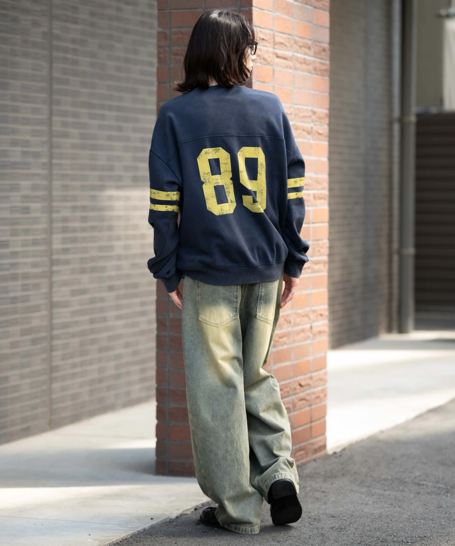 裏起毛ケミカルウォッシュナンバリングプルオーバー - Image 15