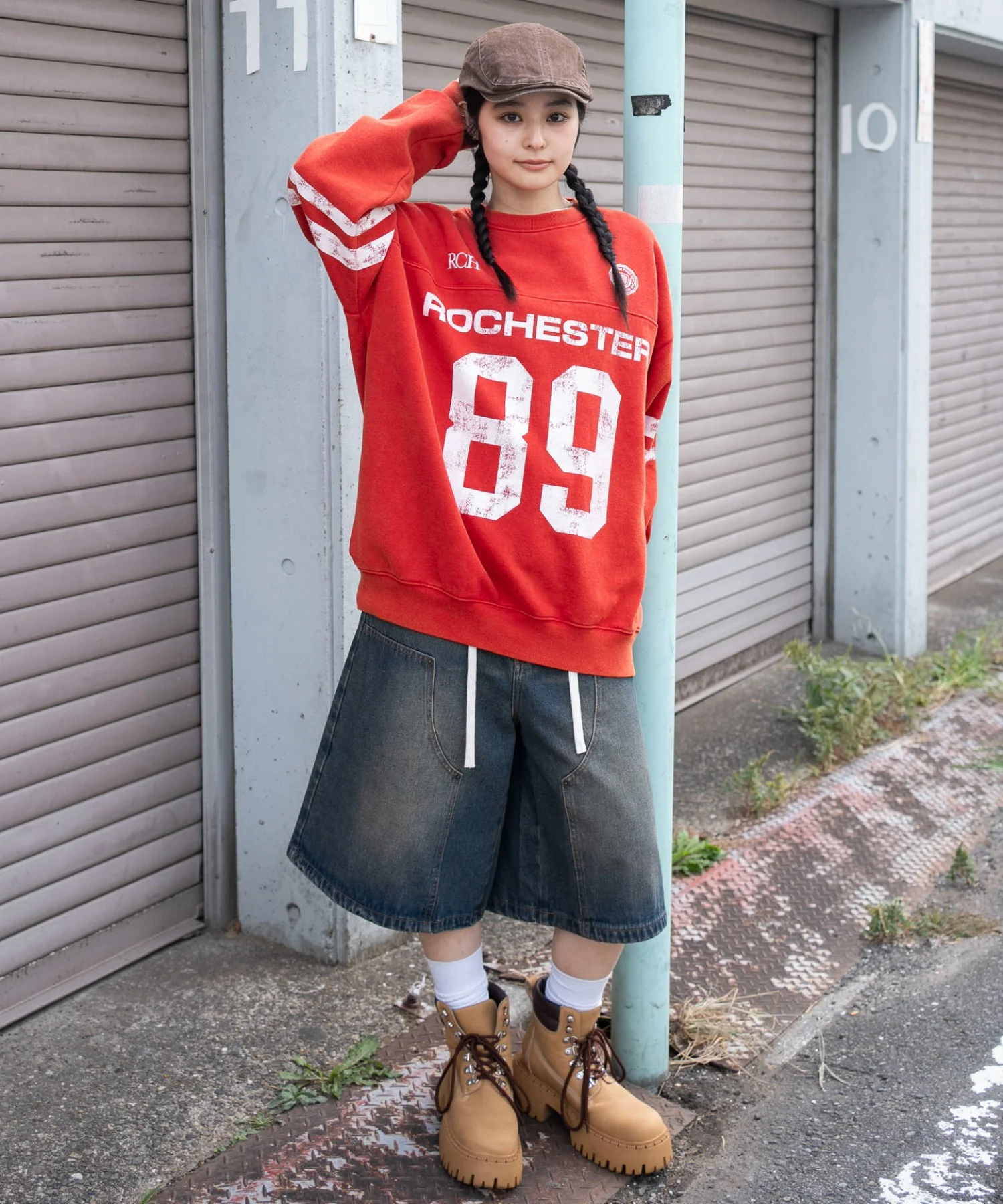 裏起毛ケミカルウォッシュナンバリングプルオーバー - Image 33