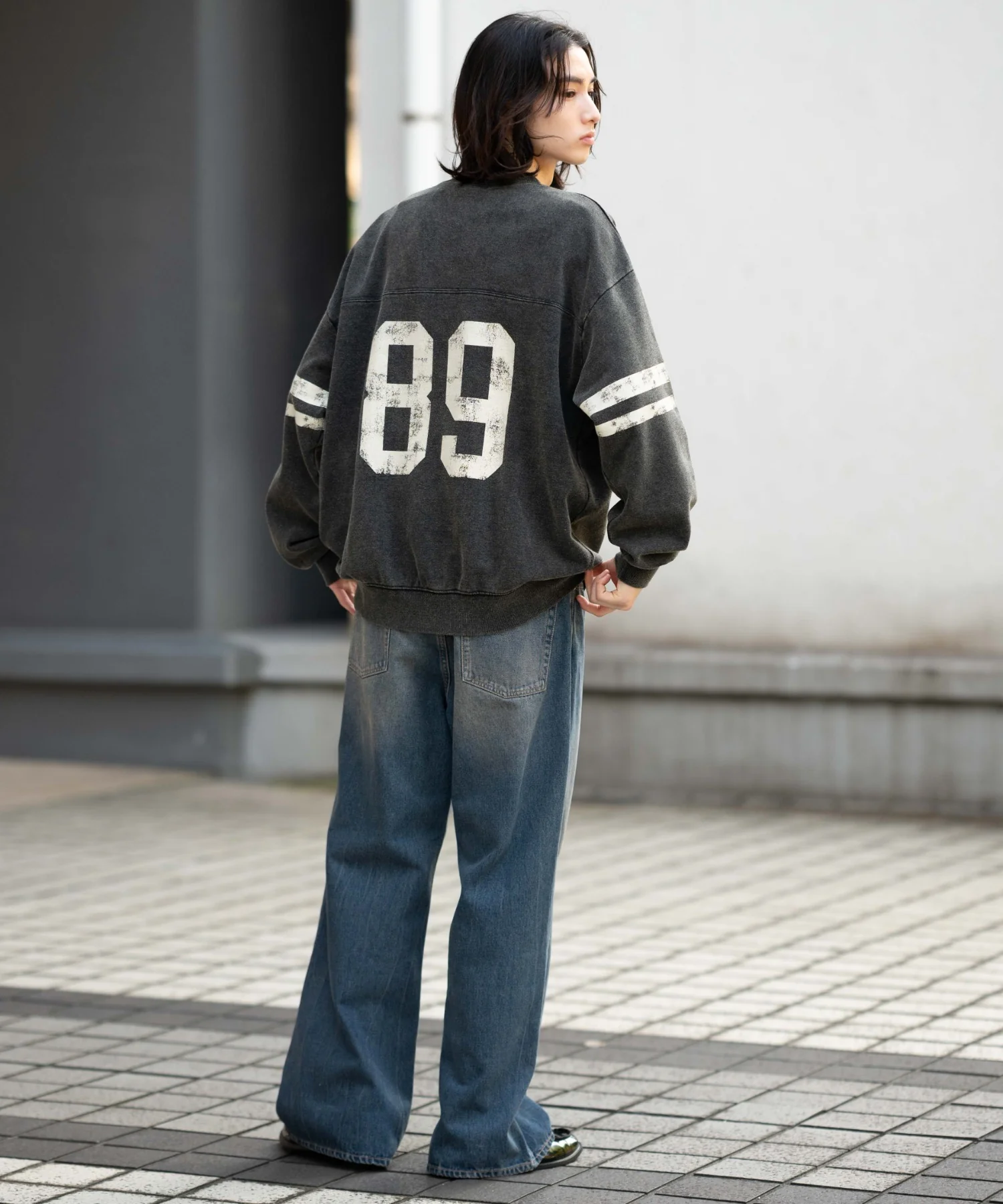 裏起毛ケミカルウォッシュナンバリングプルオーバー - Image 38
