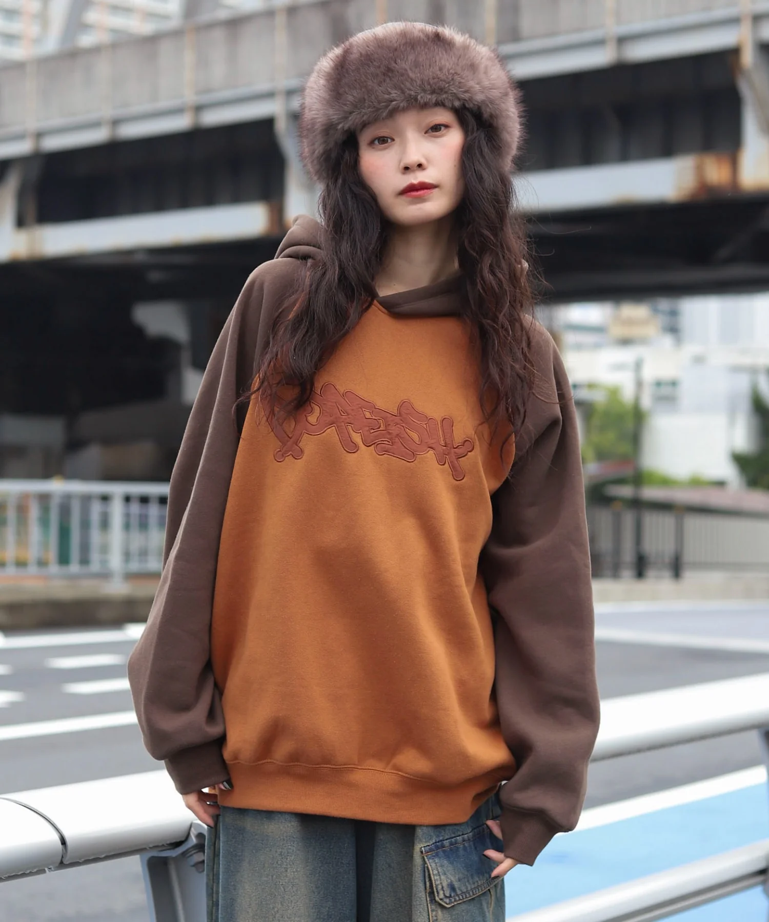 裏起毛ラグランプルパーカー - Image 2