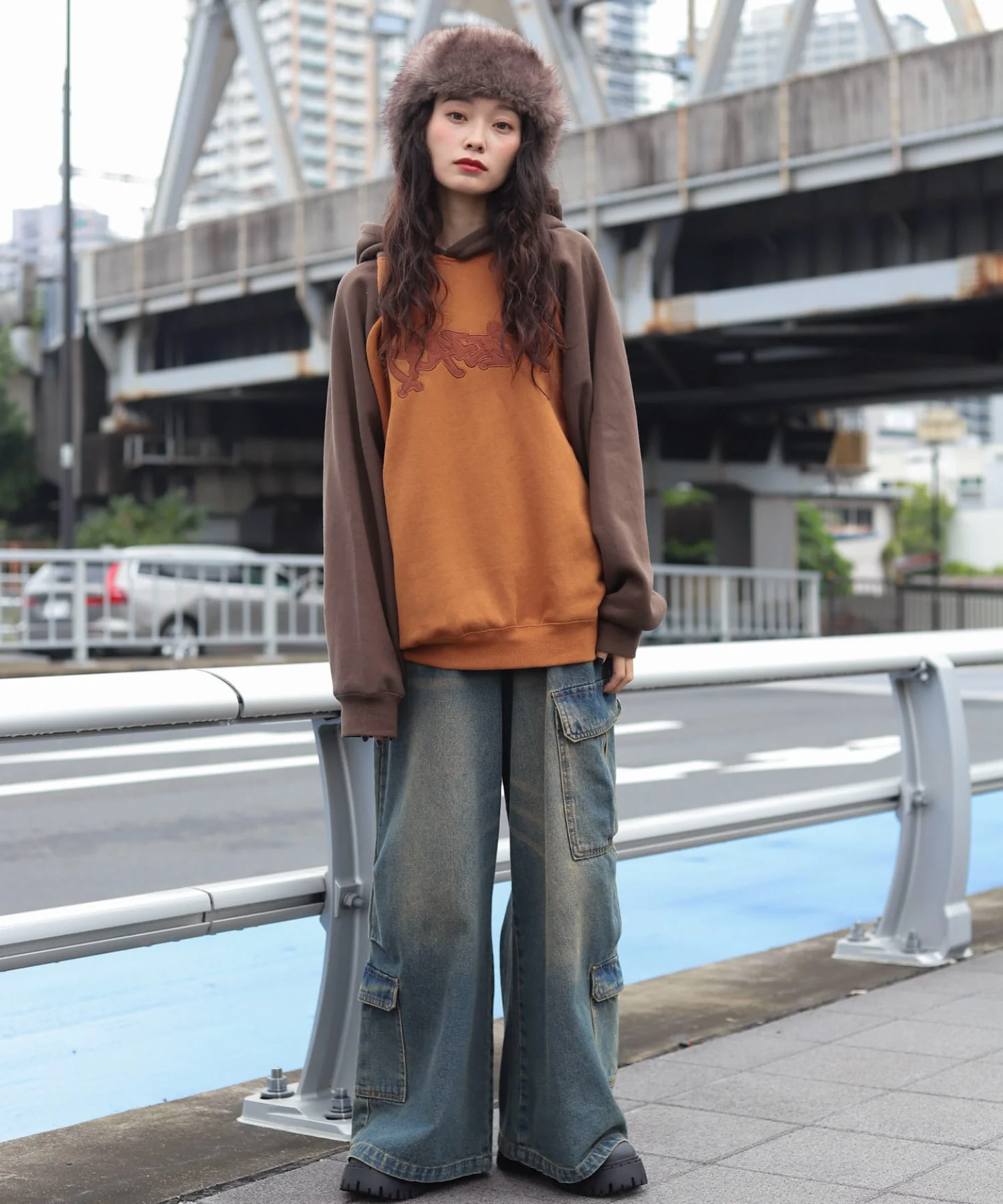 裏起毛ラグランプルパーカー - Image 7