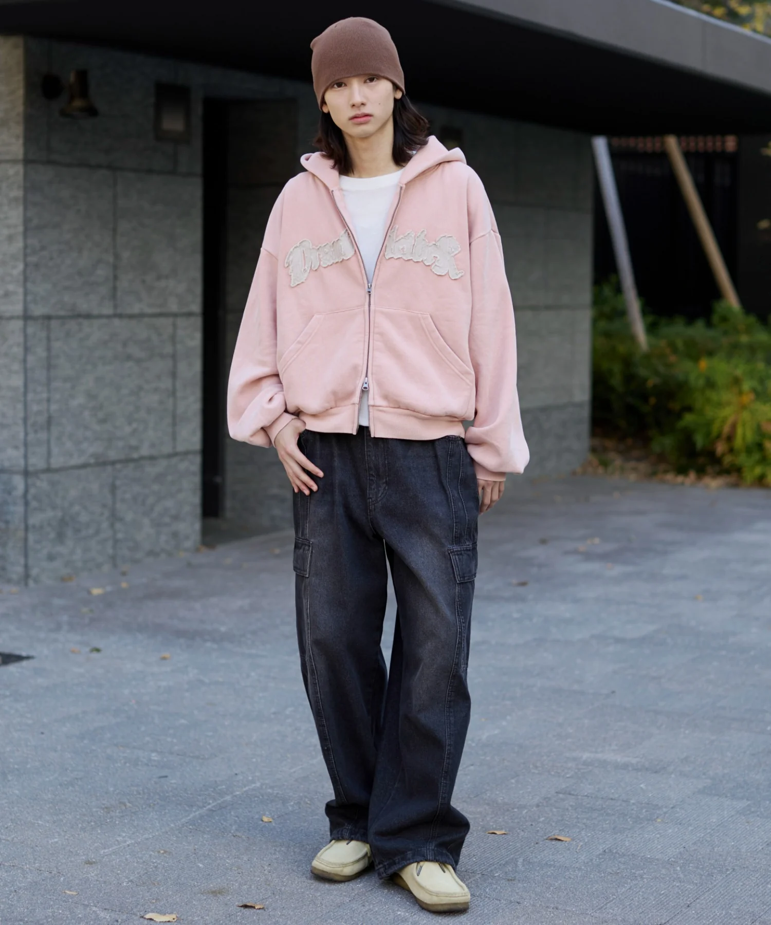 裏起毛ショートグラフィックZIPパーカー - Image 50