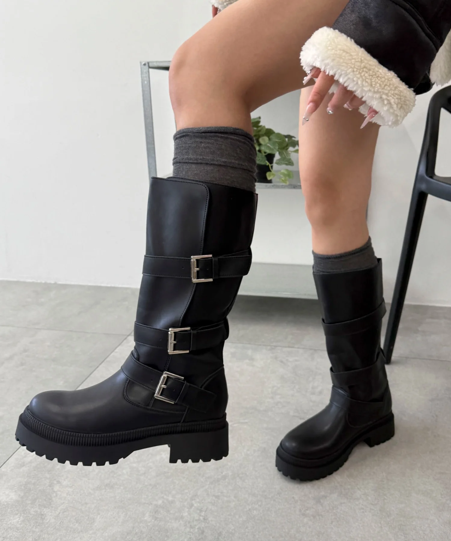 サイドベルトロングブーツ - Image 12
