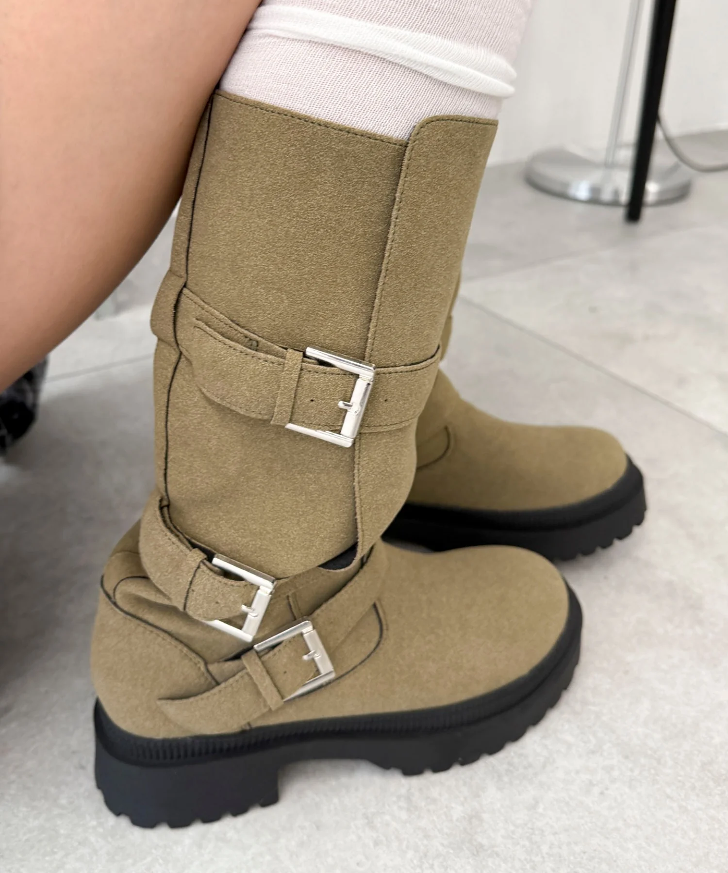 サイドベルトロングブーツ - Image 7