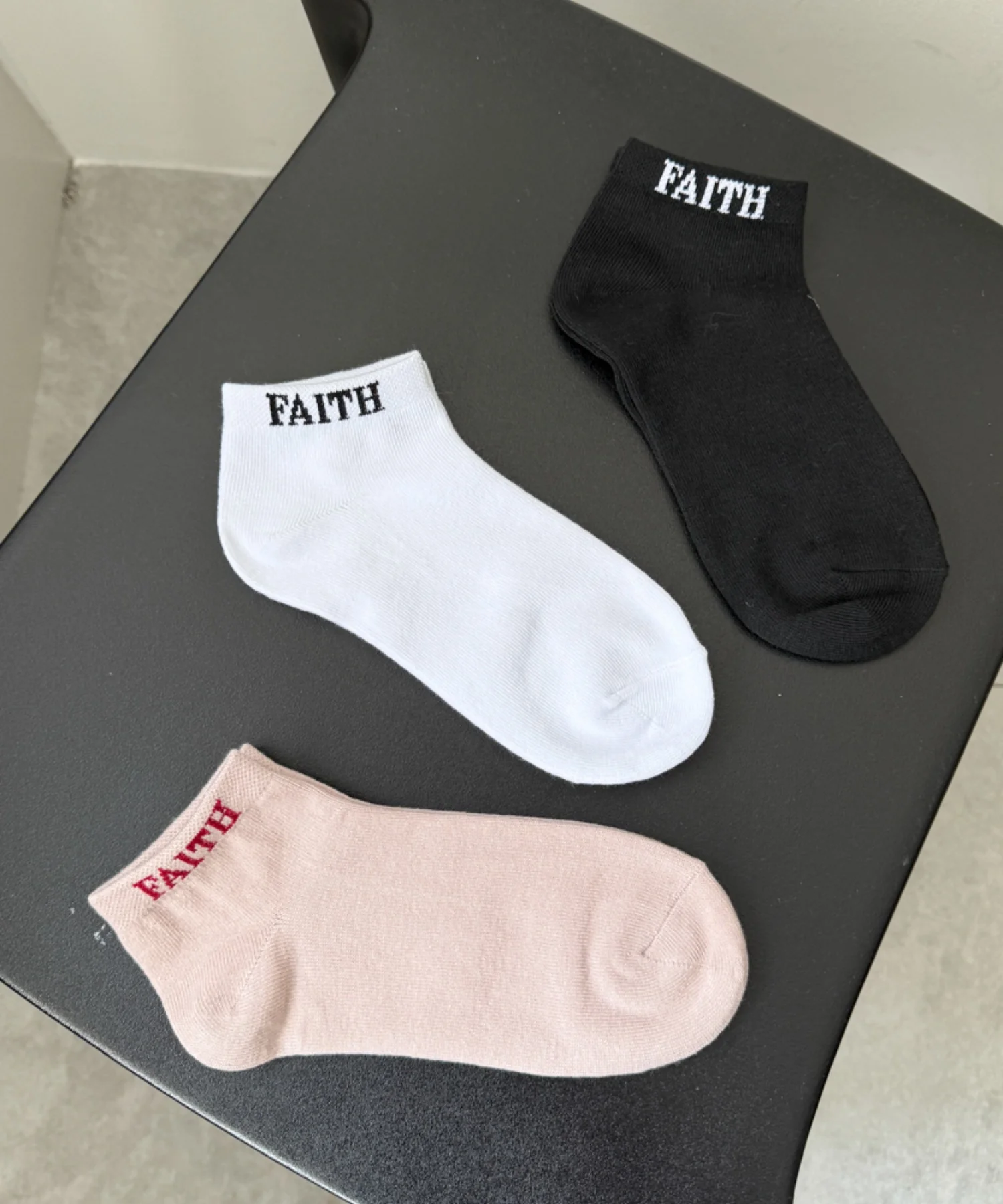 FAITHロゴショートソックス(23-25cm) - Image 4