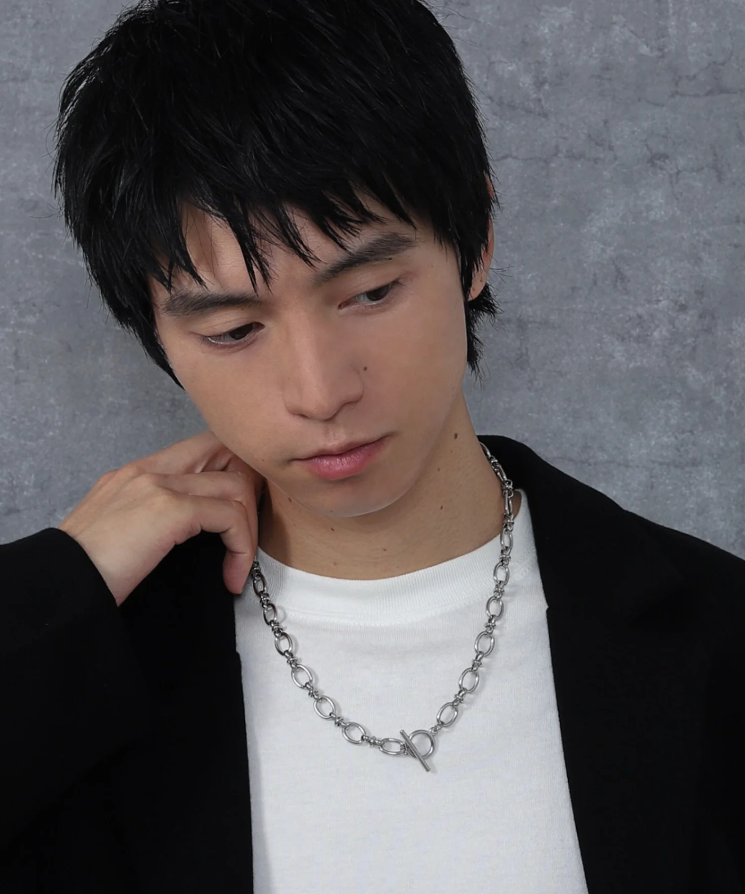 Mステンレスマンテルチェーンネックレス - Image 14