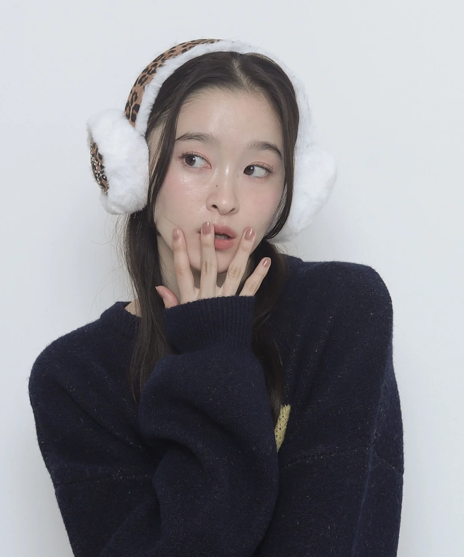 リボンラインストーンファーイヤーマフ - Image 18
