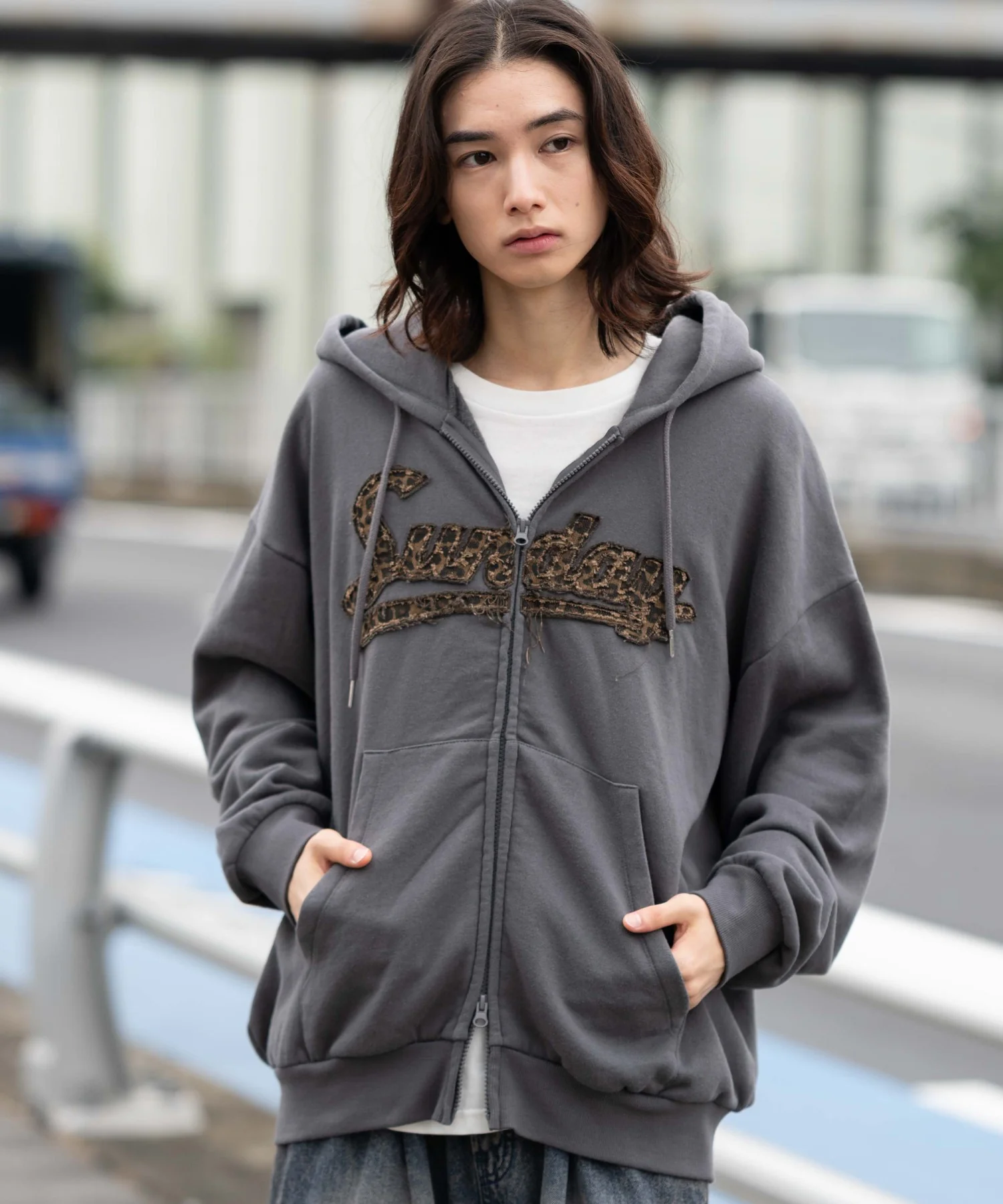 レオパードワッペンダブルZIPパーカー - Image 15