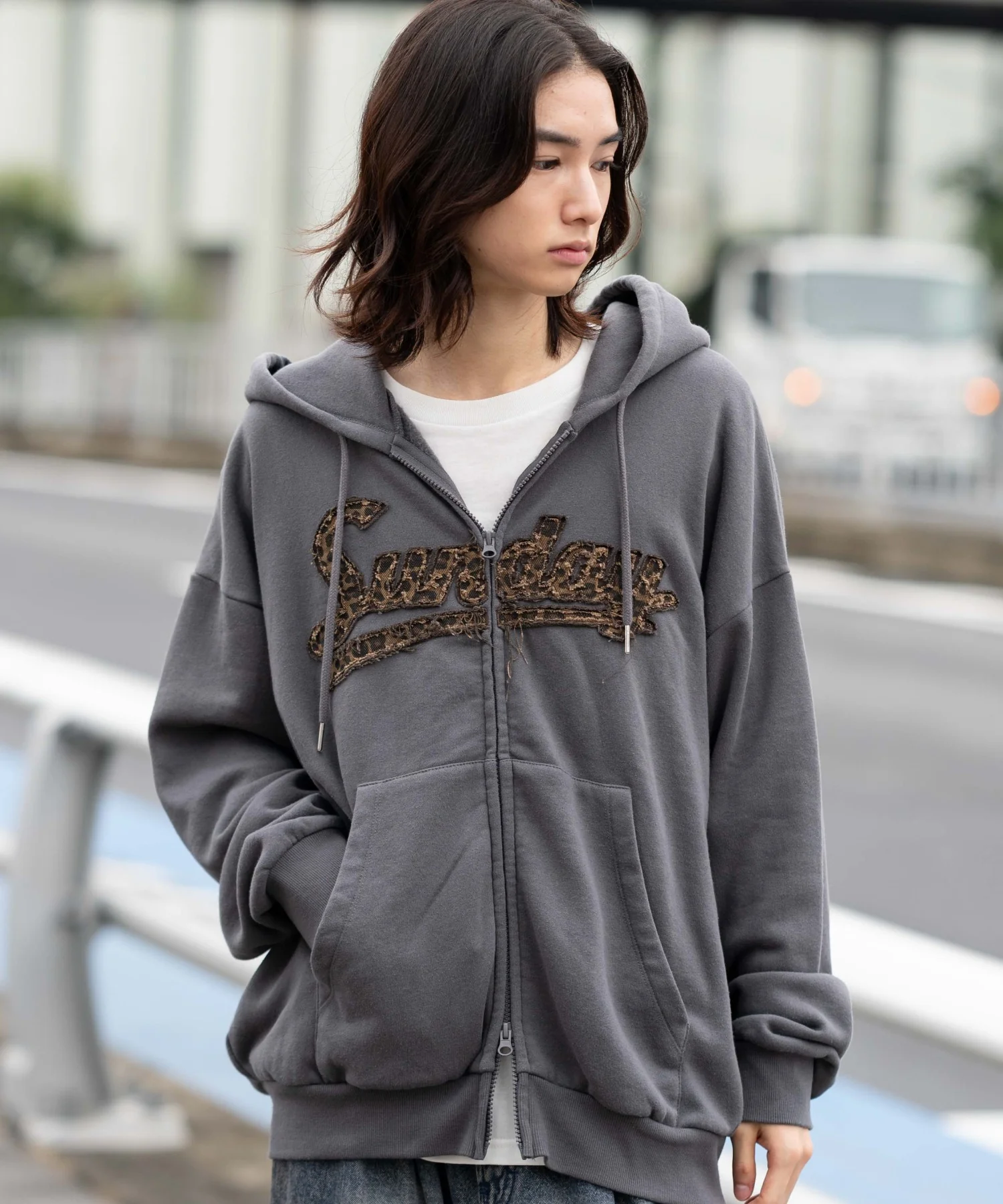 レオパードワッペンダブルZIPパーカー - Image 17
