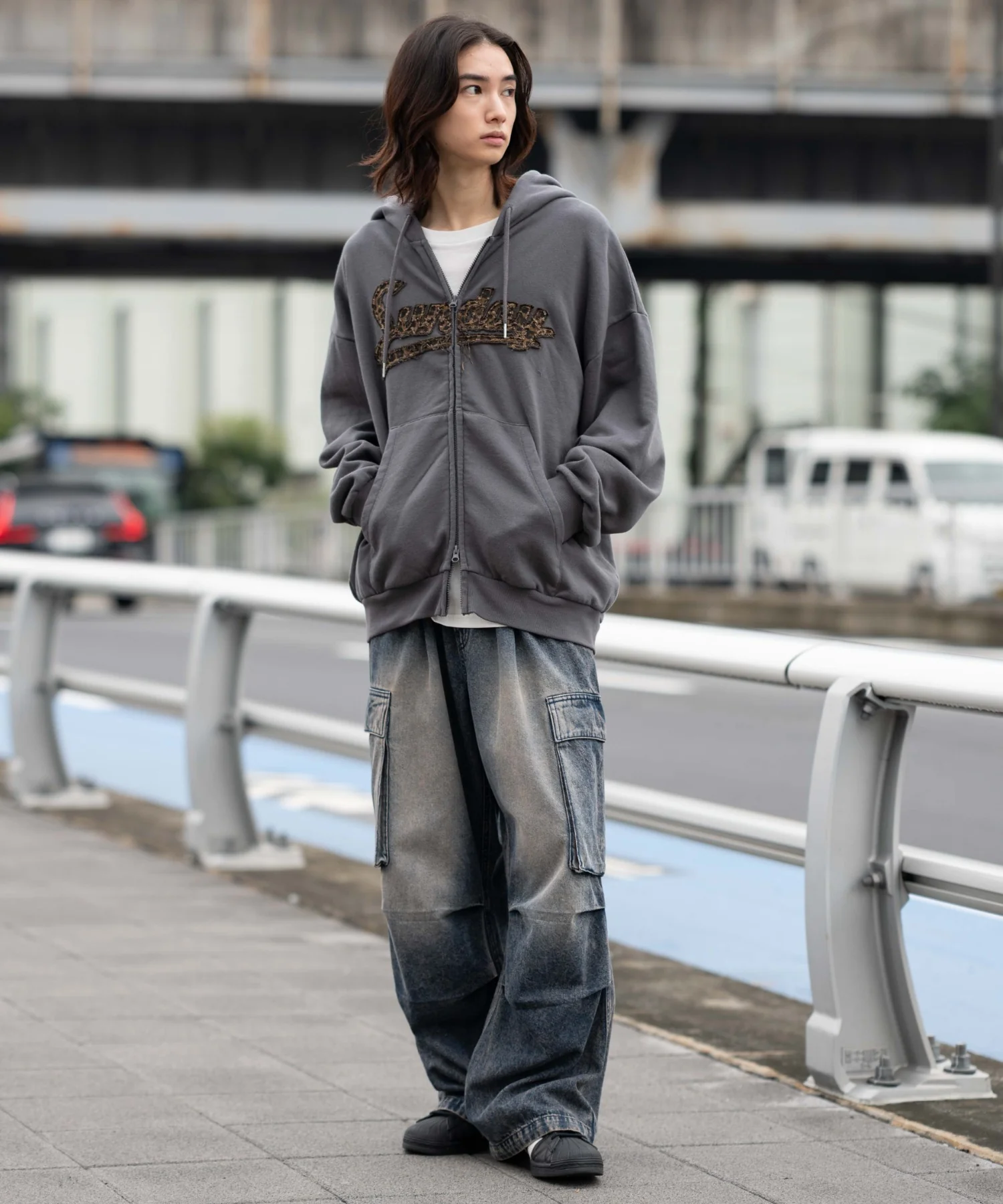 レオパードワッペンダブルZIPパーカー - Image 19
