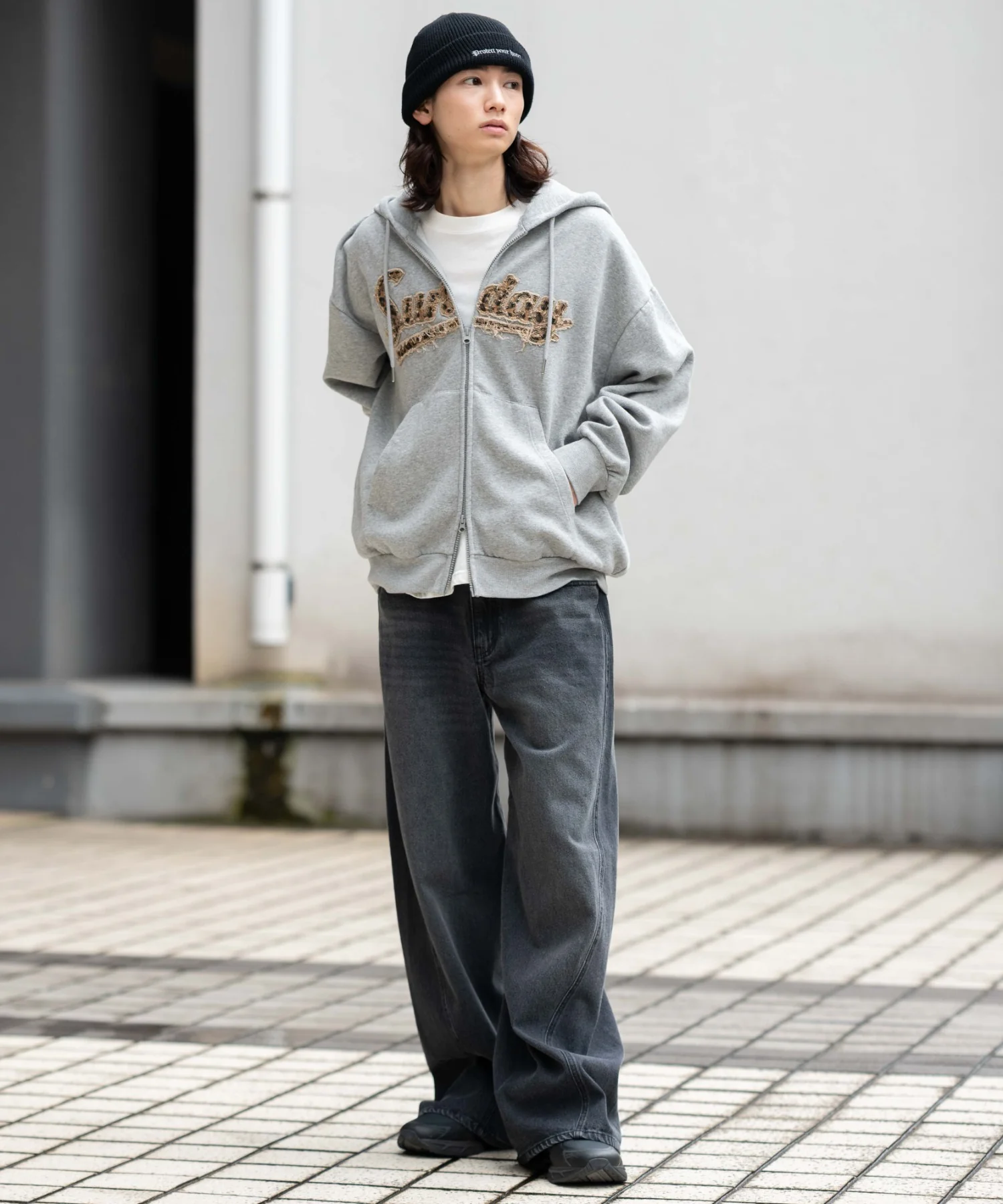 レオパードワッペンダブルZIPパーカー - Image 6