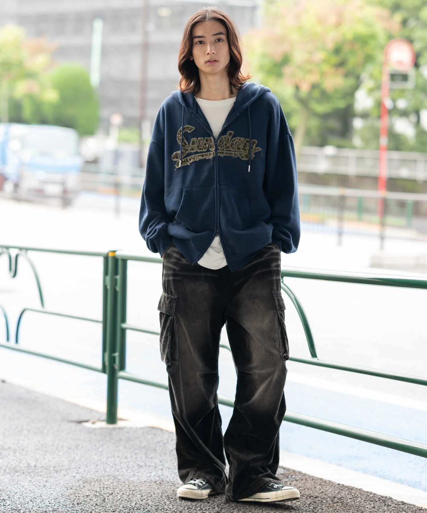 レオパードワッペンダブルZIPパーカー - Image 8