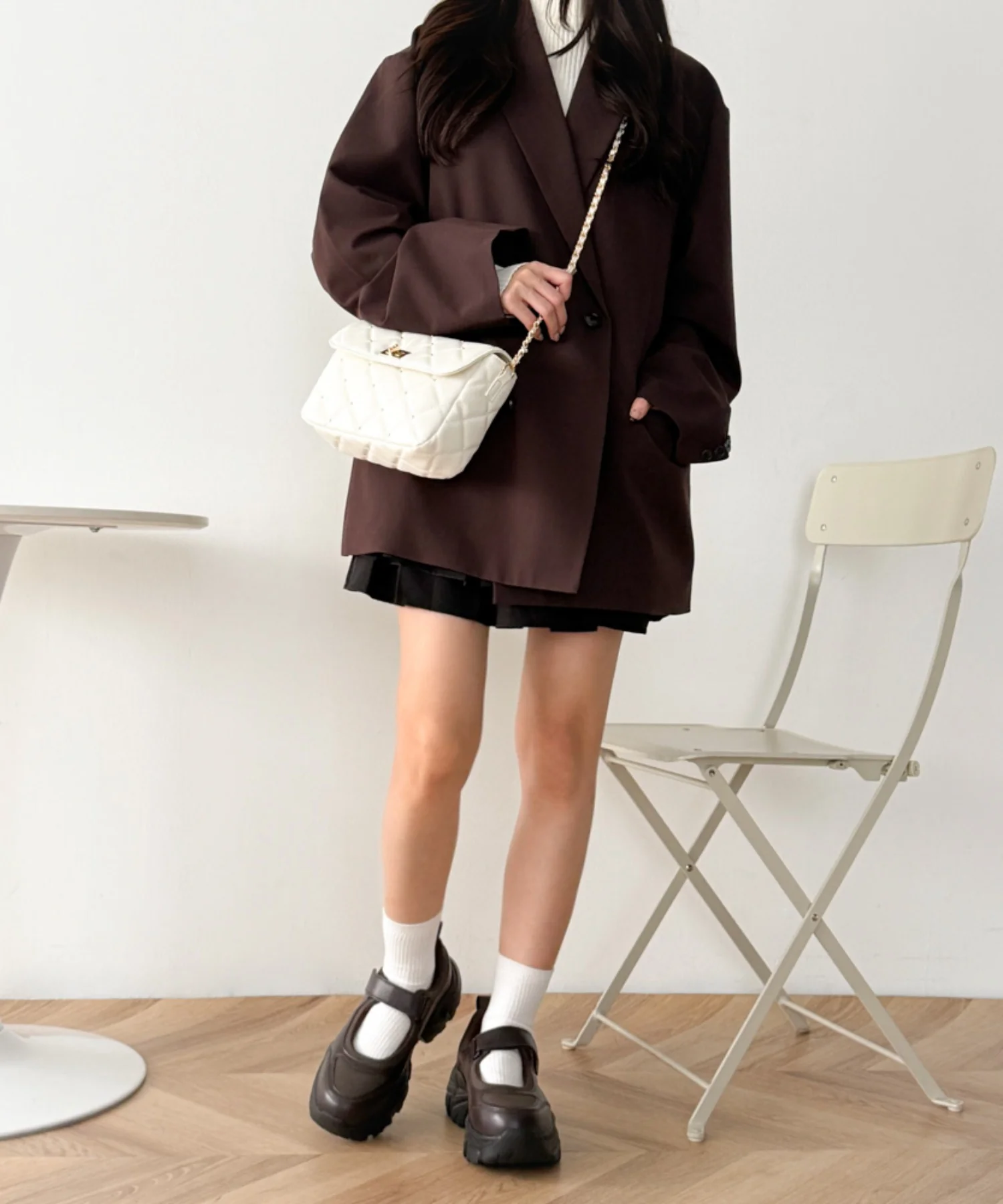 キルティングフラップチェーンショルダー - Image 10