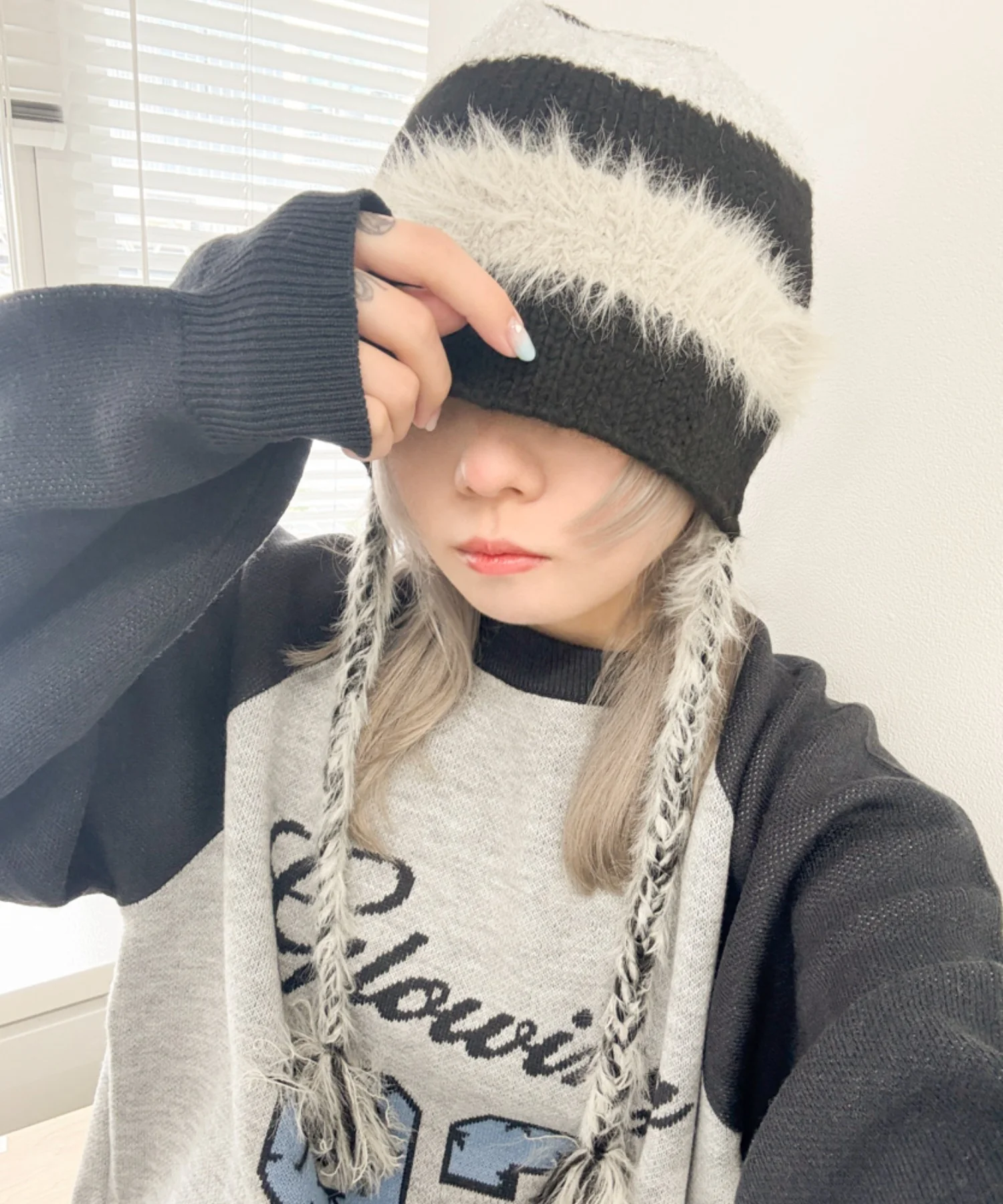 ラメラインニットキャップ - Image 7