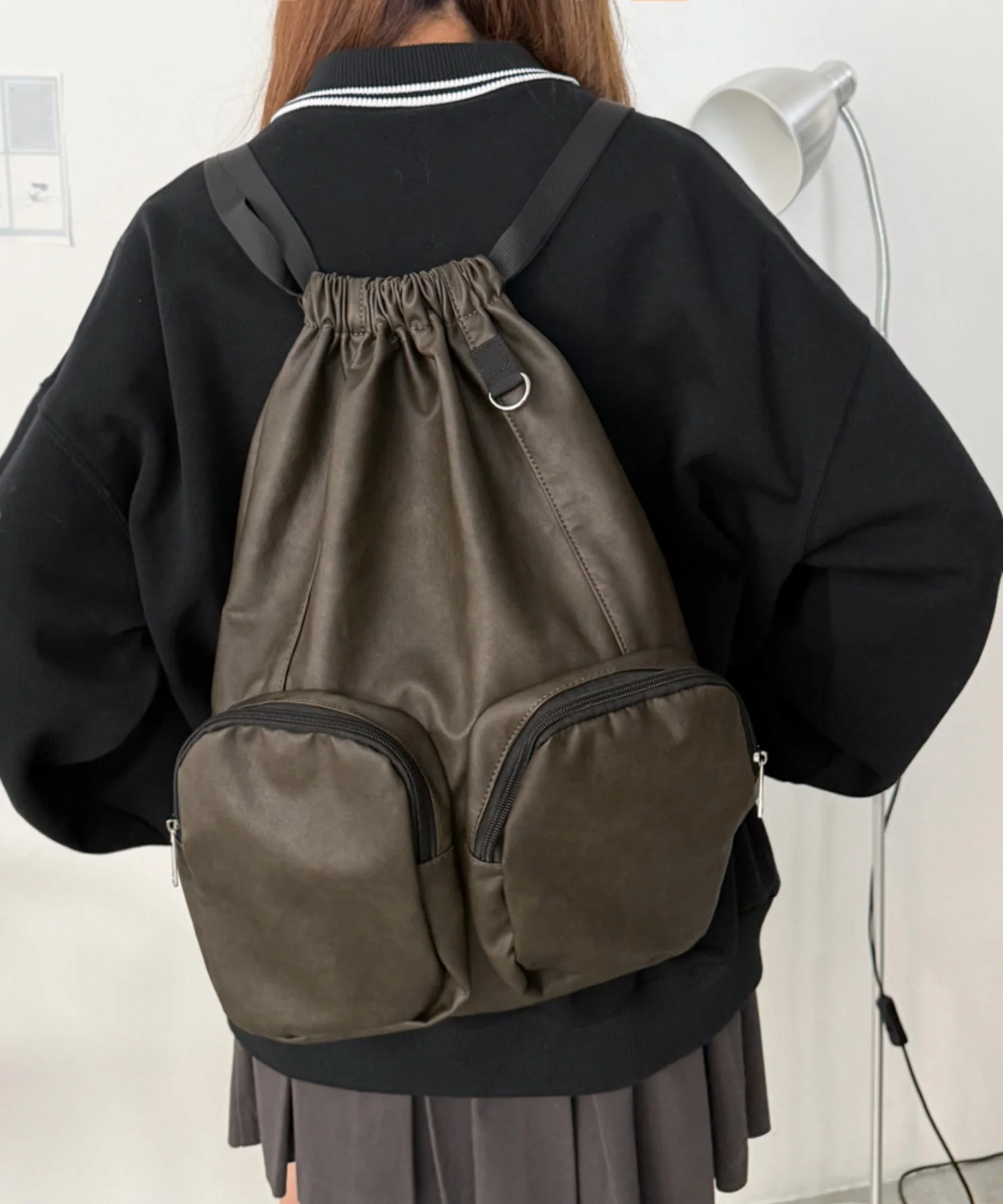 PUポケットデザインナップサック - Image 7