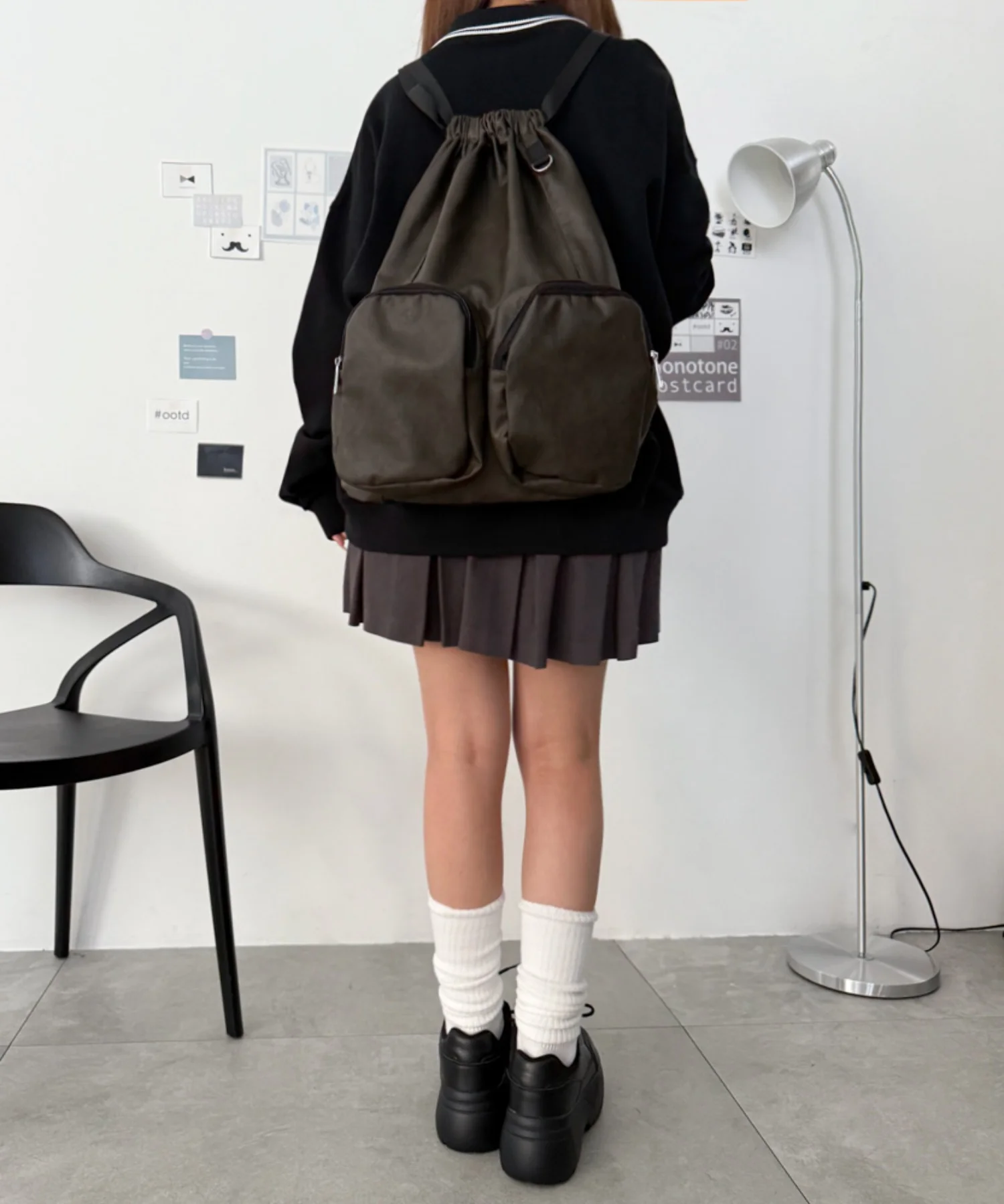 PUポケットデザインナップサック - Image 8