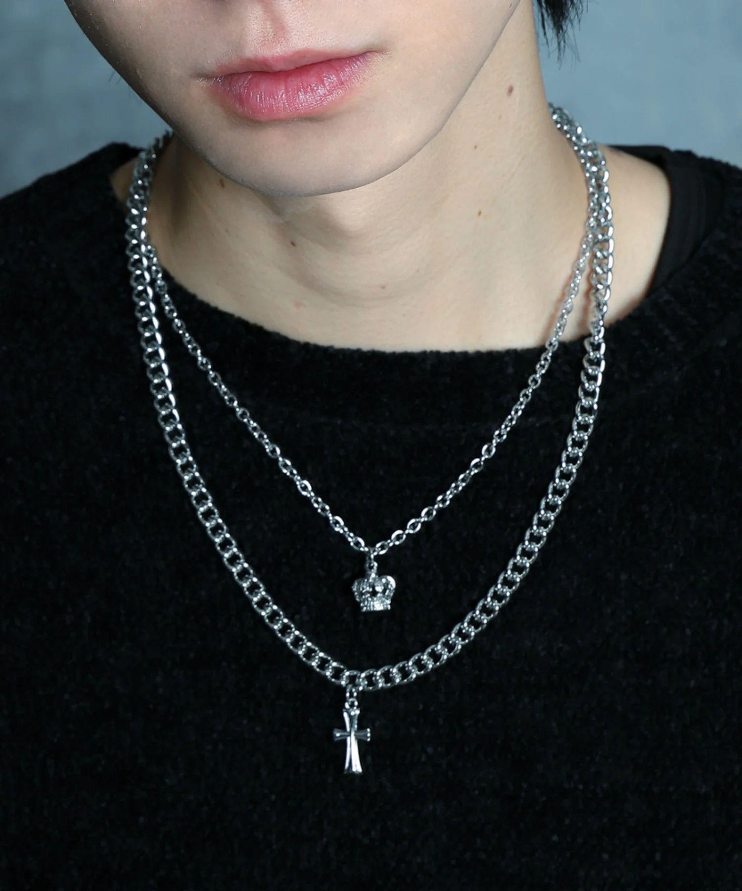 Mモチーフレイヤードネックレス - Image 5