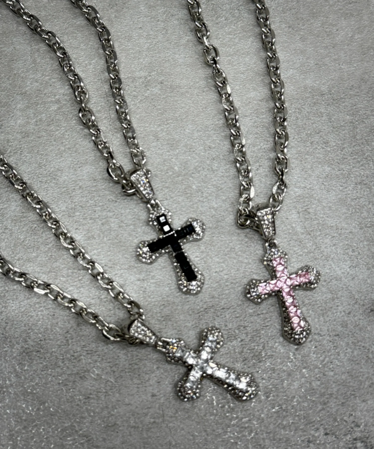 Lクロスビジューネックレス - Image 4