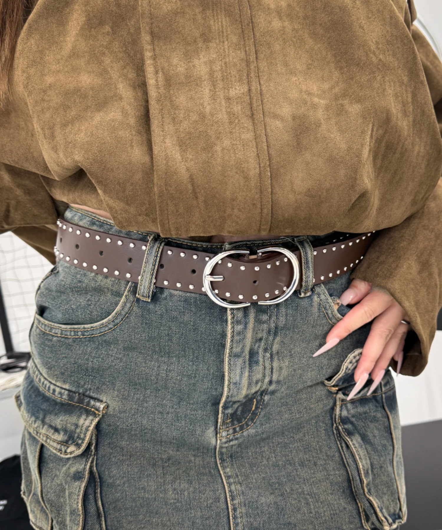 Lダブルリングスタッズベルト - Image 6
