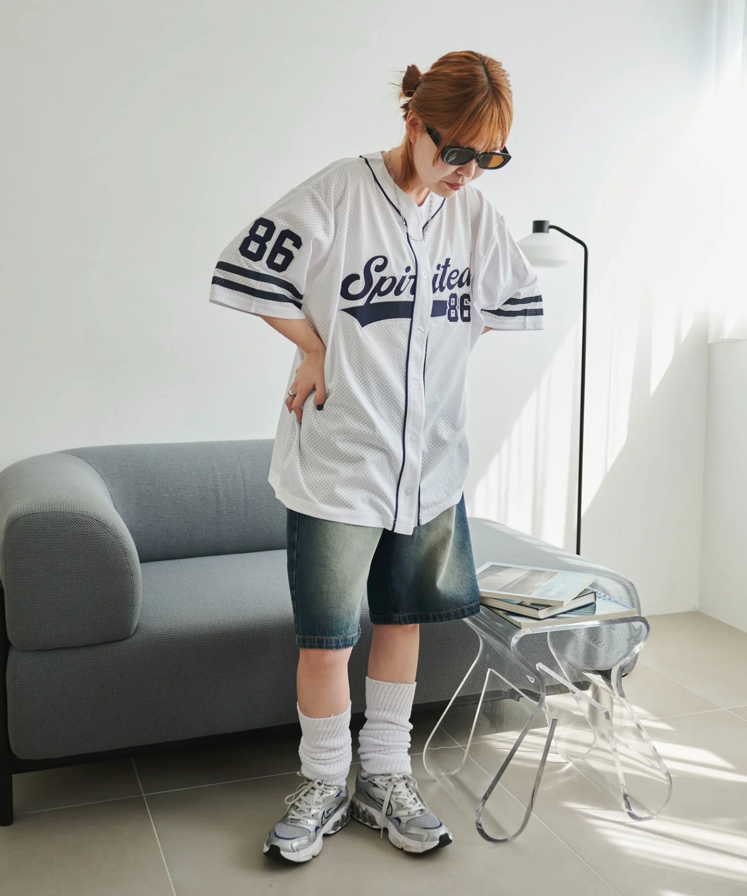 ベースボールメッシュビッグシャツ - Image 3
