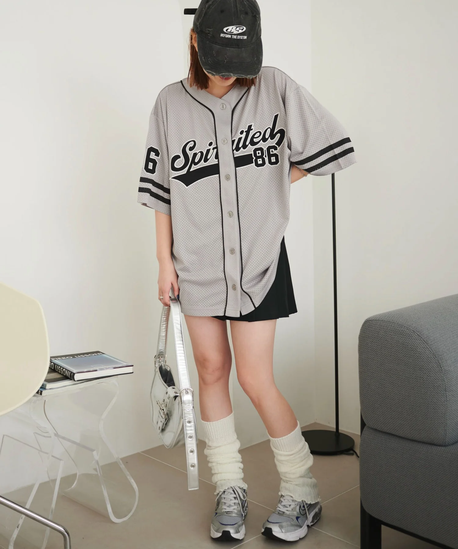 ベースボールメッシュビッグシャツ - Image 4