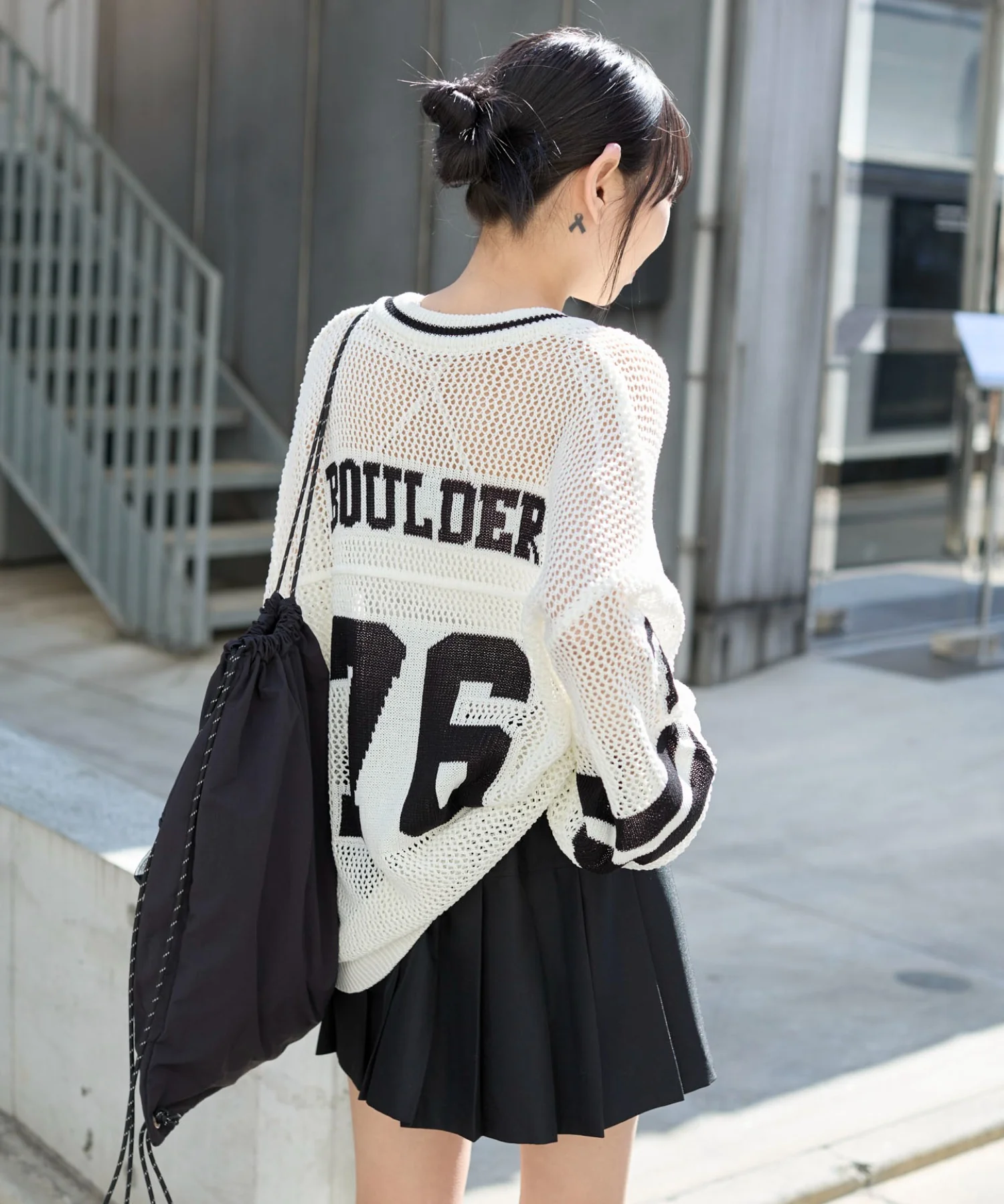 ナンバリングメッシュニットプルオーバー - Image 15