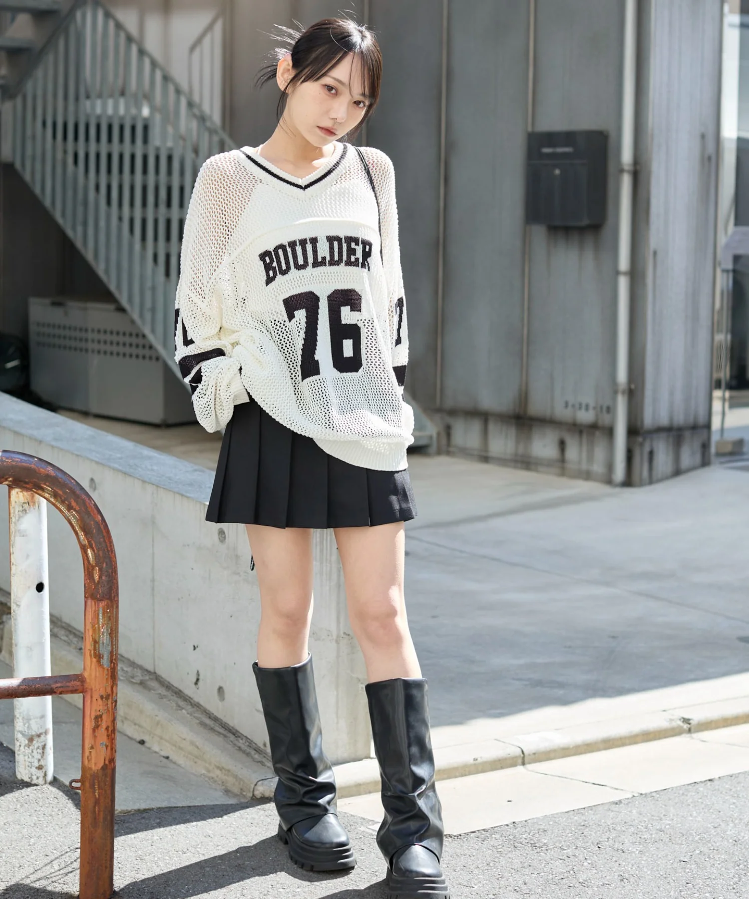ナンバリングメッシュニットプルオーバー - Image 16