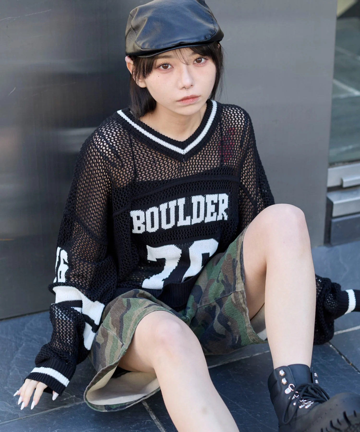 ナンバリングメッシュニットプルオーバー - Image 9