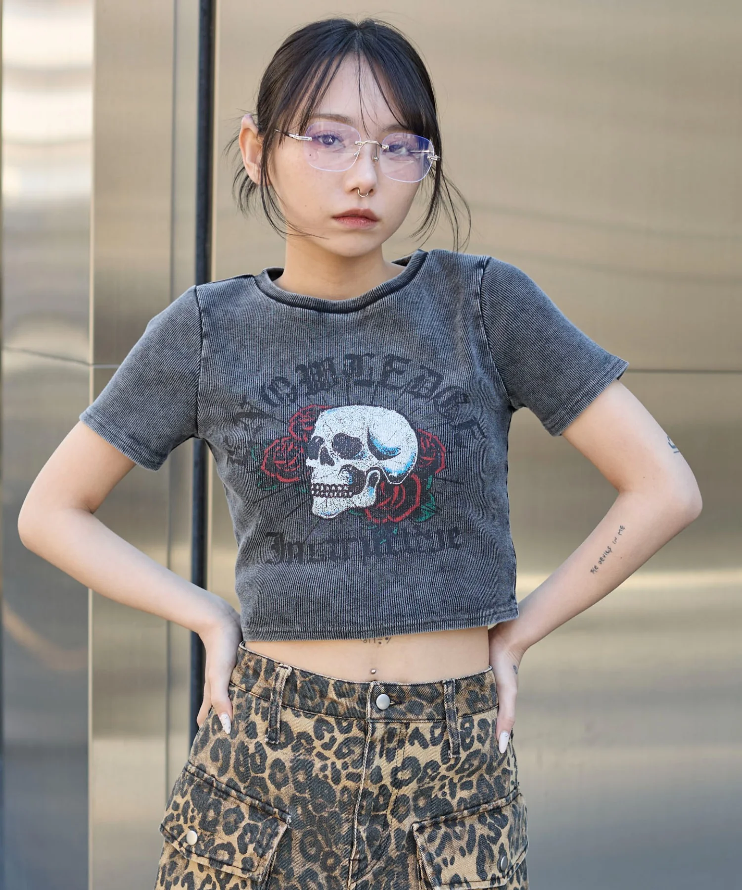 ヴィンテージウォッシュグラフィックリブT - Image 43