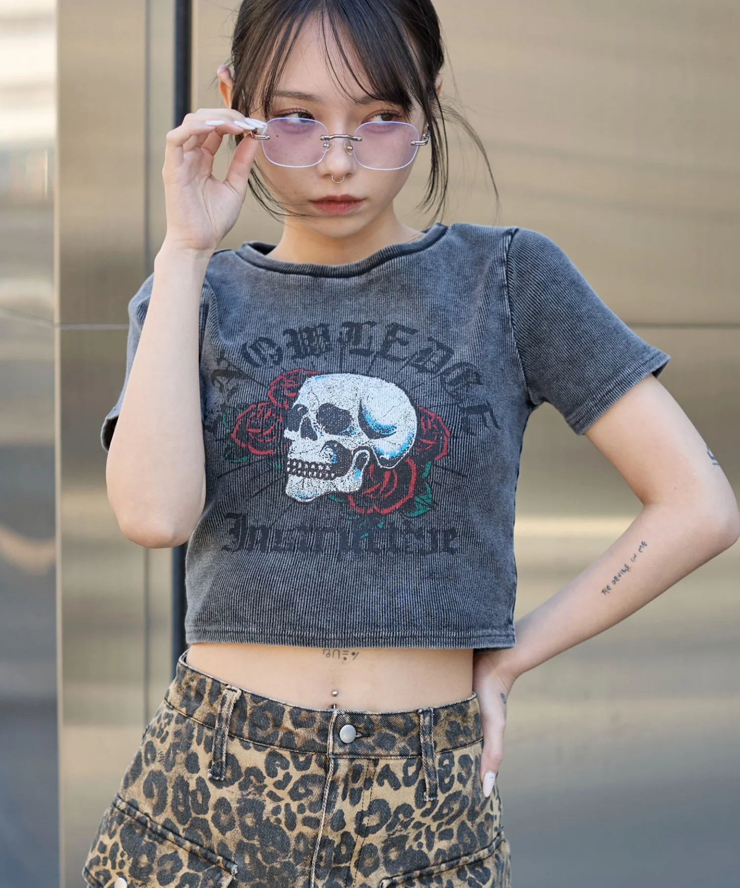 ヴィンテージウォッシュグラフィックリブT - Image 44