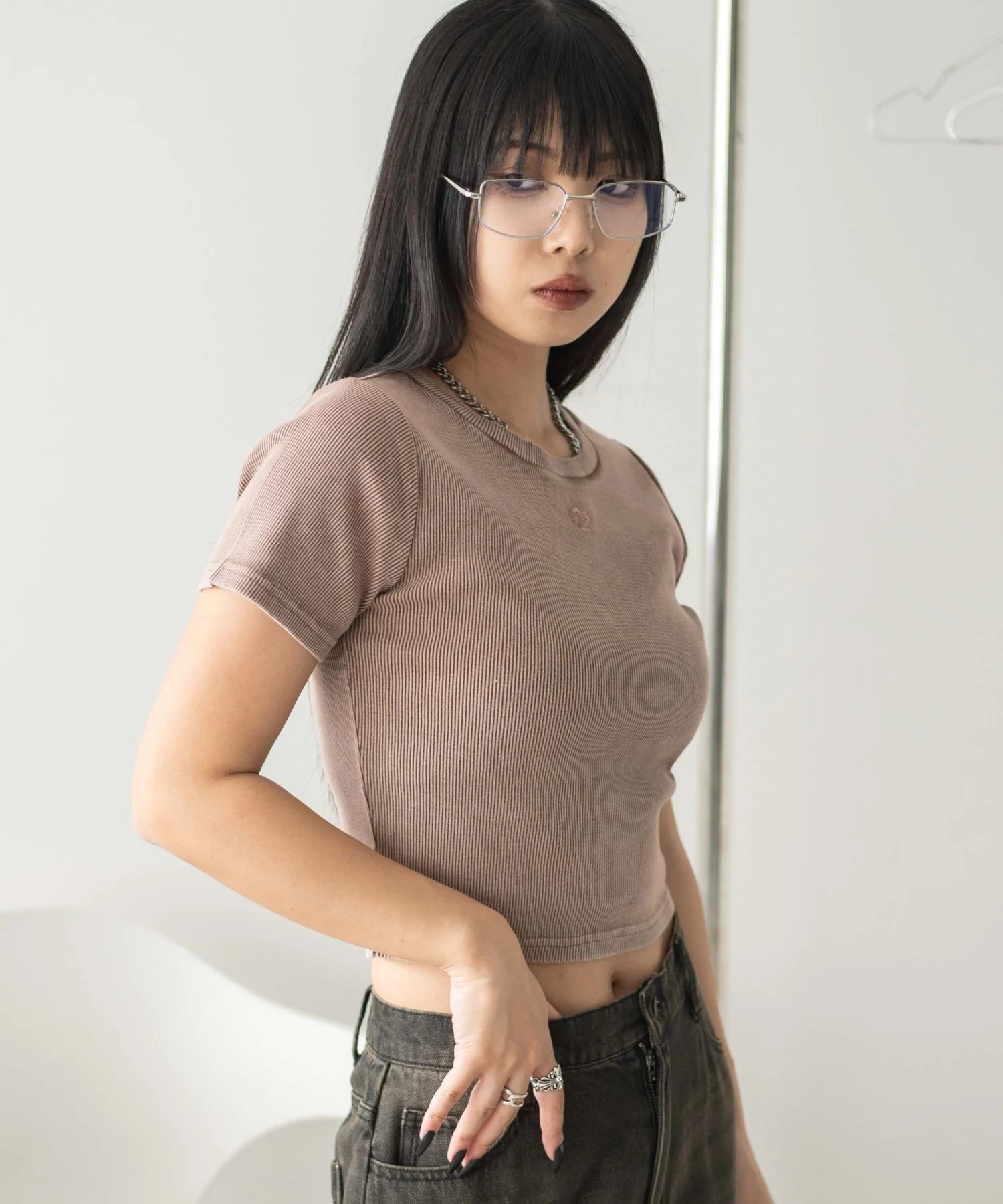 ヴィンテージウォッシュワンポイントリブT - Image 10