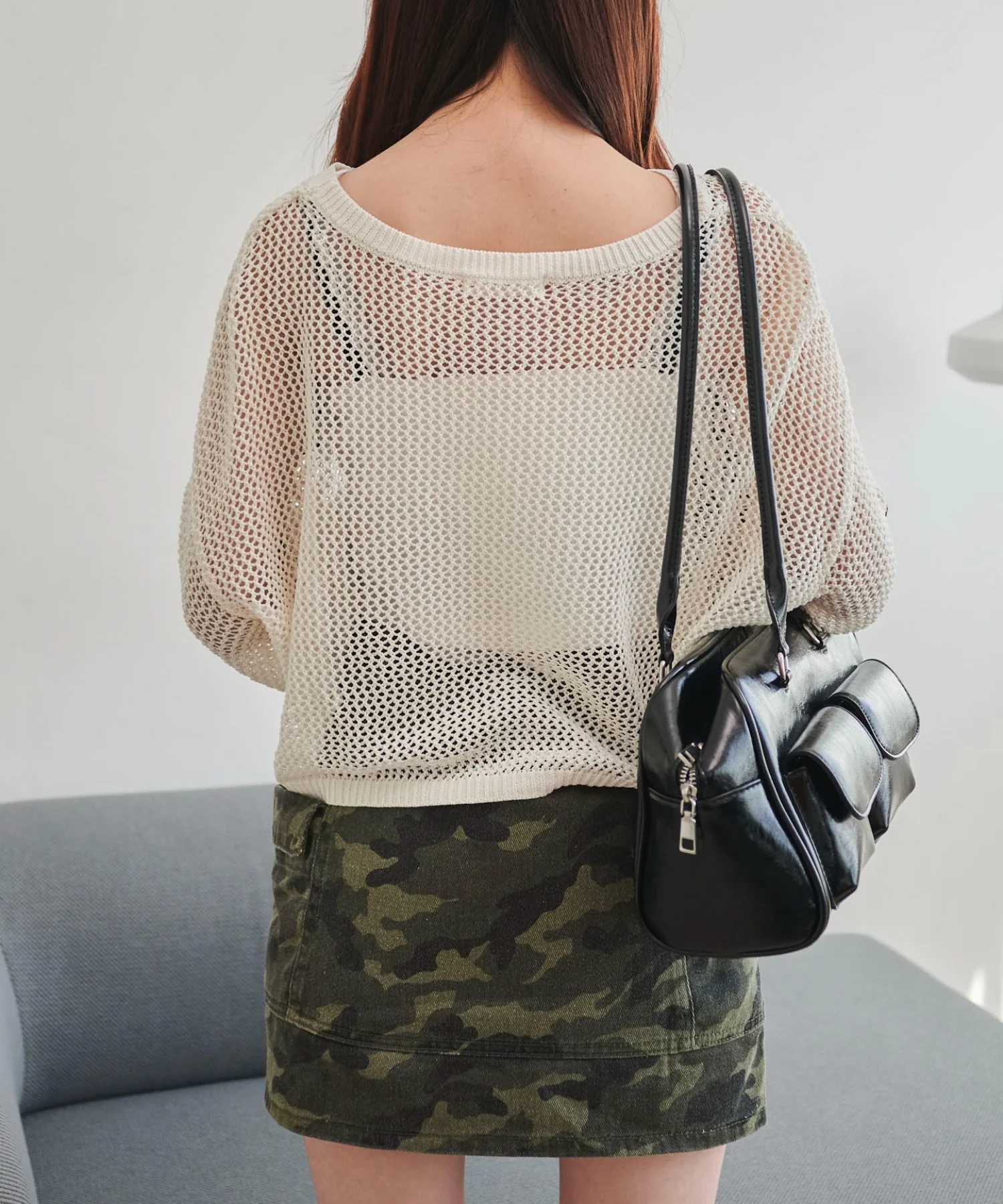 ナンバリングメッシュショートニット - Image 10