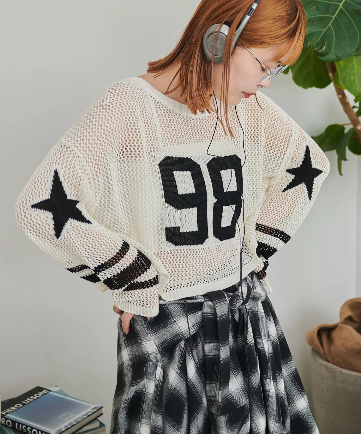 ナンバリングメッシュショートニット - Image 13