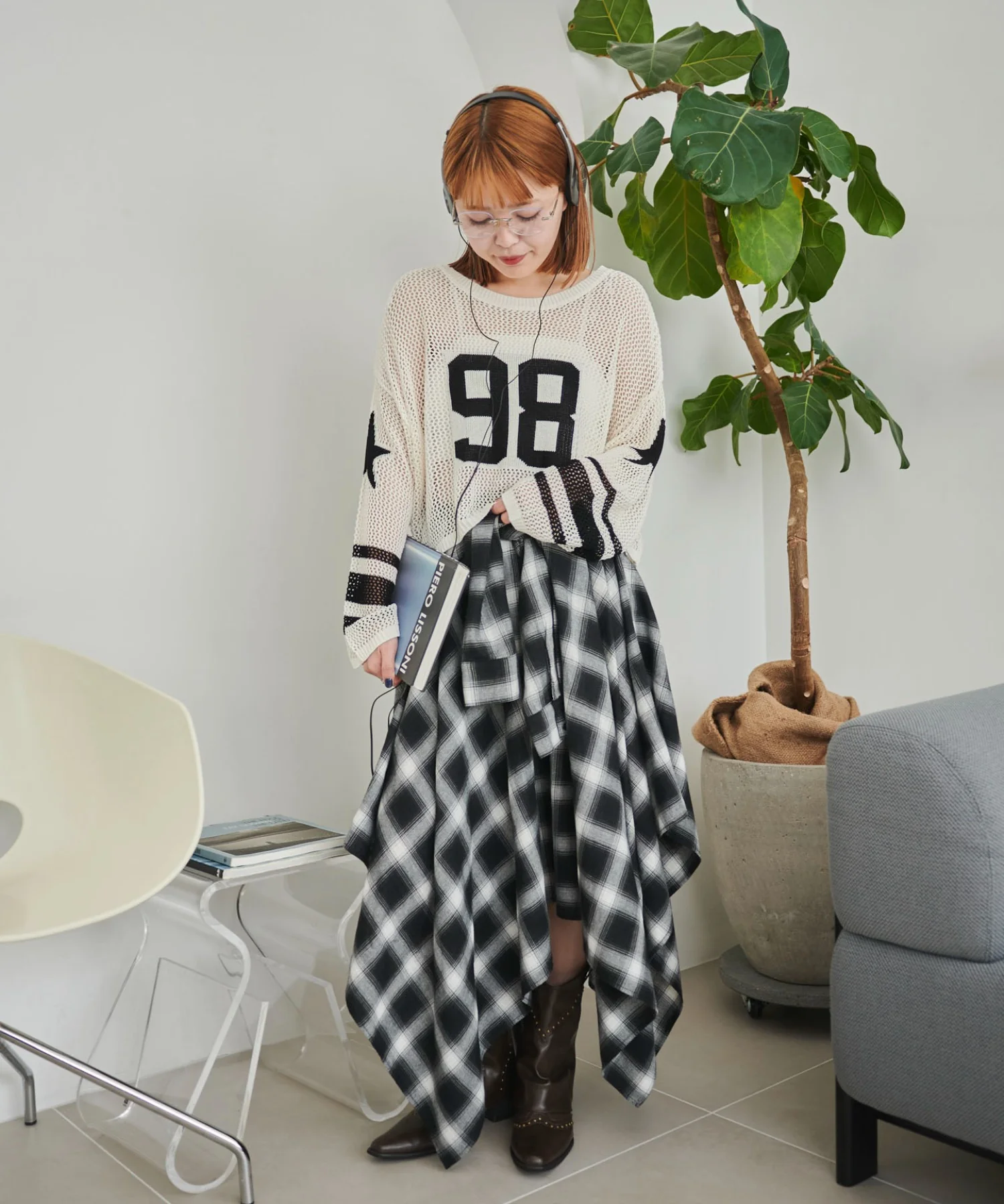 ナンバリングメッシュショートニット - Image 16