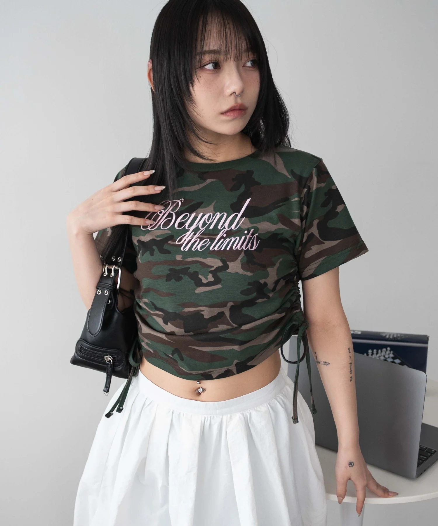 ロゴサイドドロストちびT - Image 2