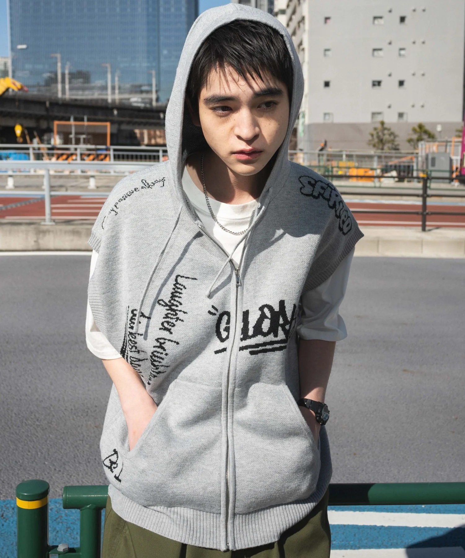 ジャガードノースリジップパーカー - Image 16