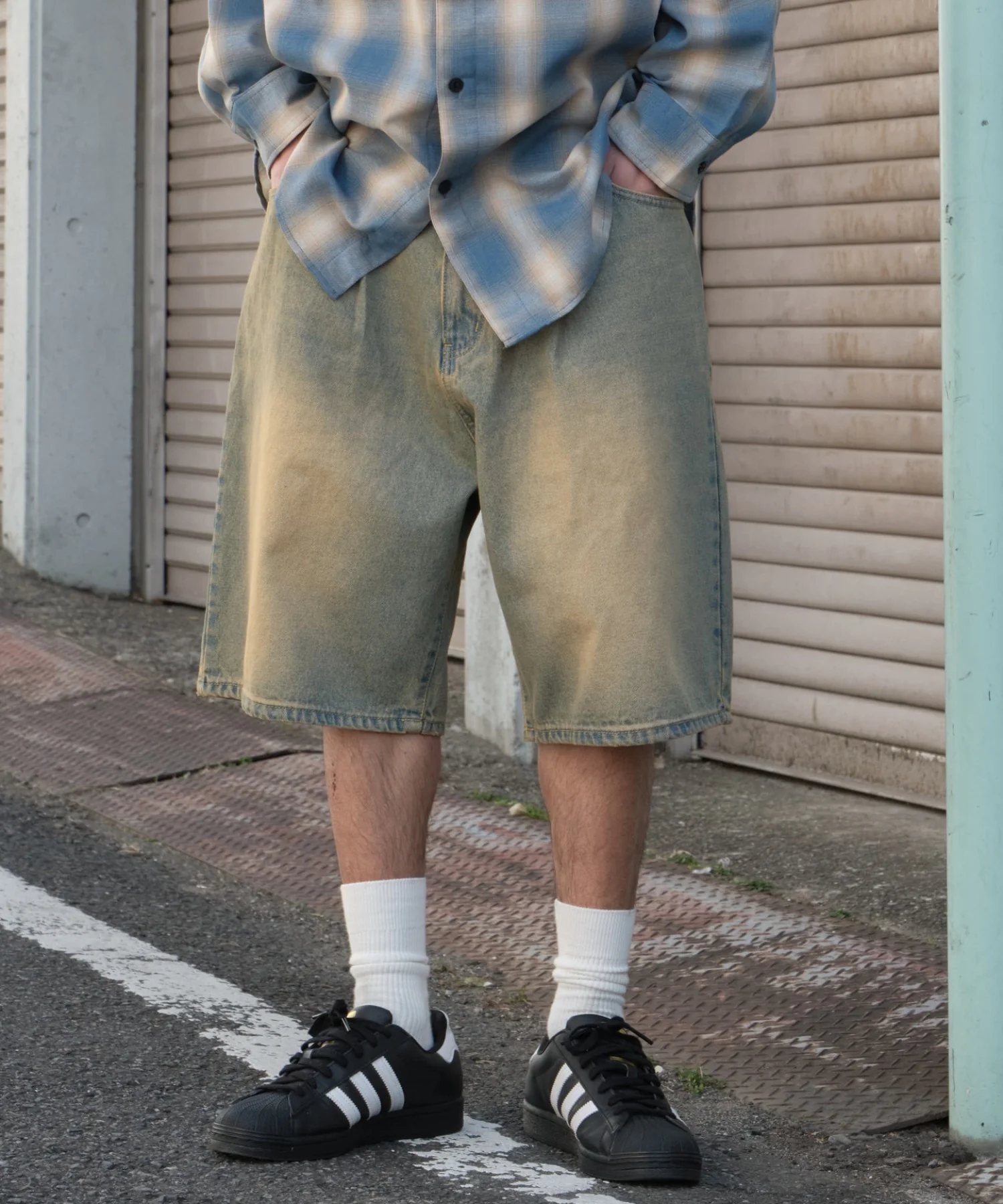 イージーバギーデニムショーツ - Image 17