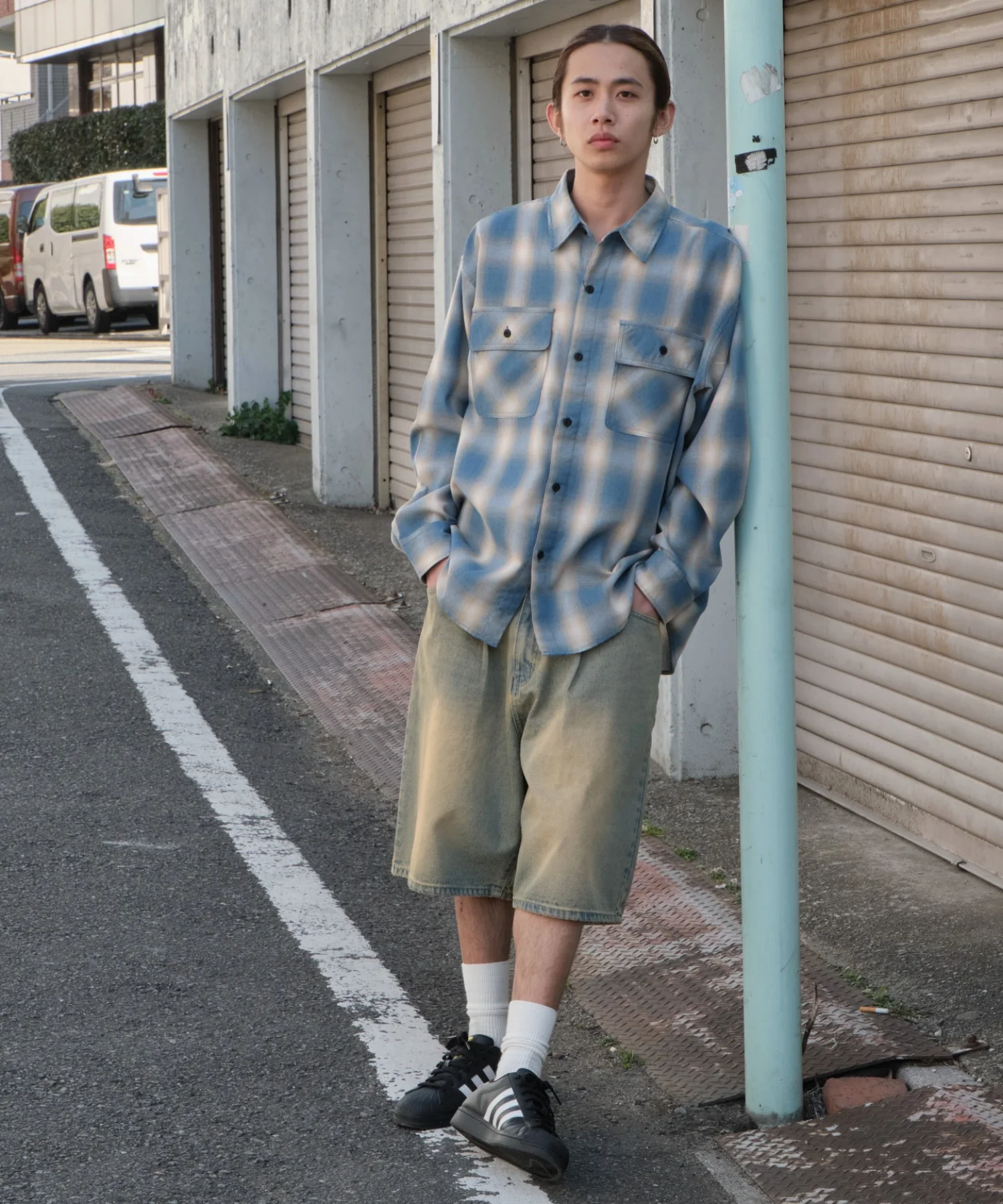 イージーバギーデニムショーツ - Image 5