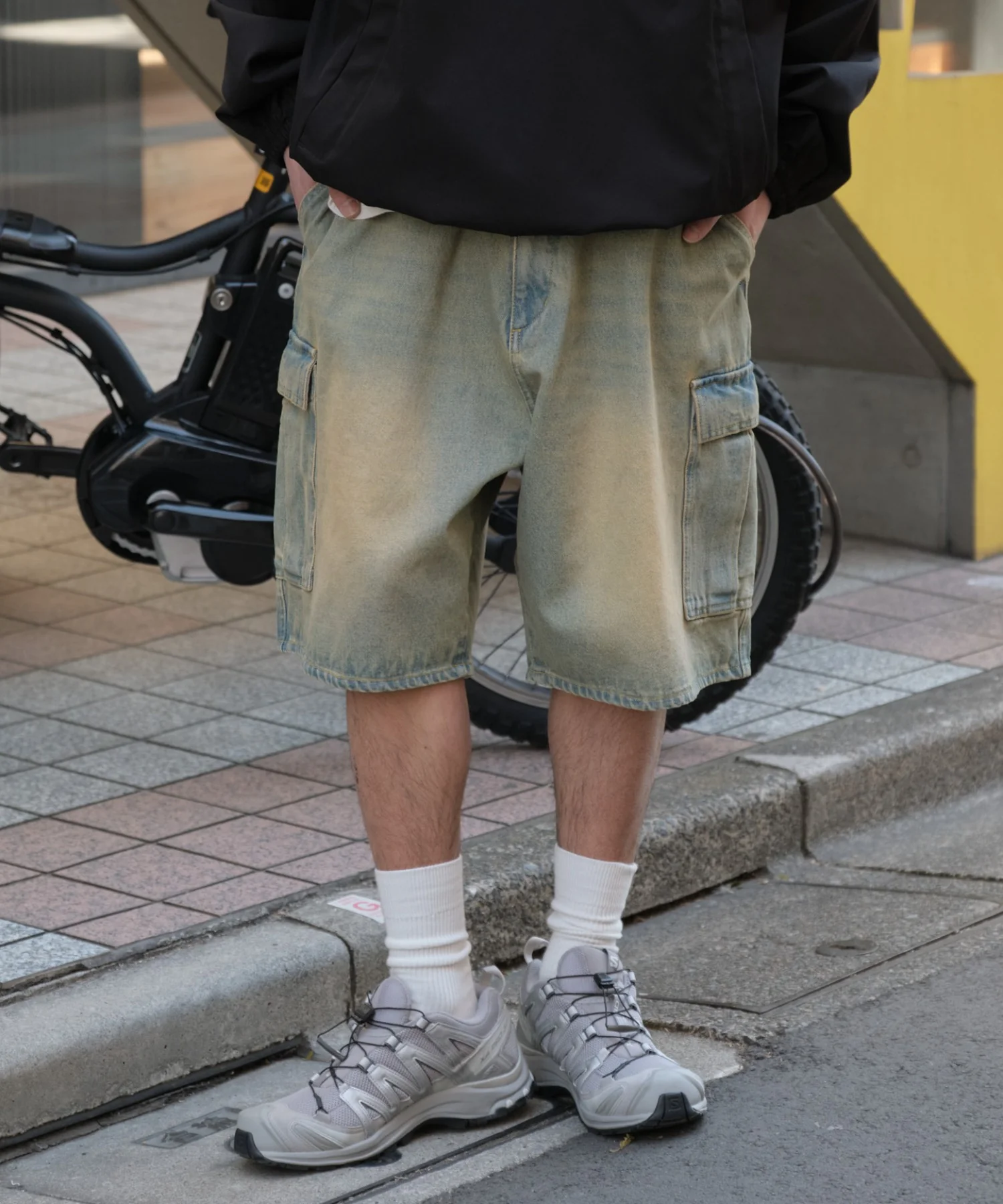 イージーバギーデニムカーゴショーツ - Image 14