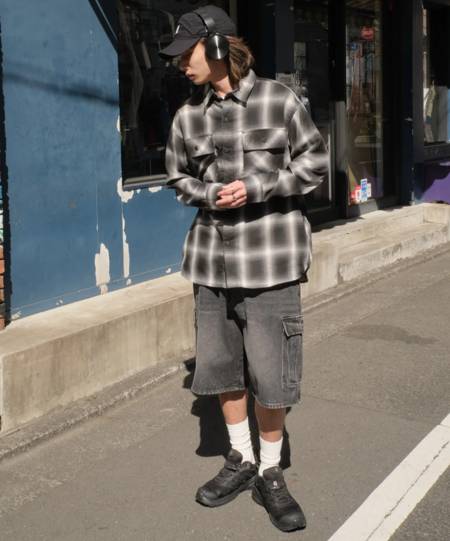イージーバギーデニムカーゴショーツ - Image 6