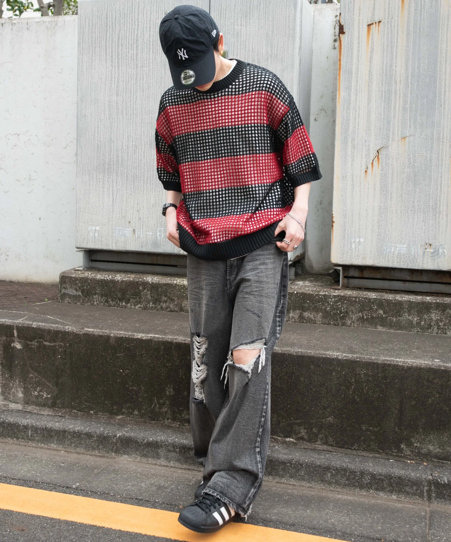アンサンブルメッシュニットプルオーバー（SS） - Image 3