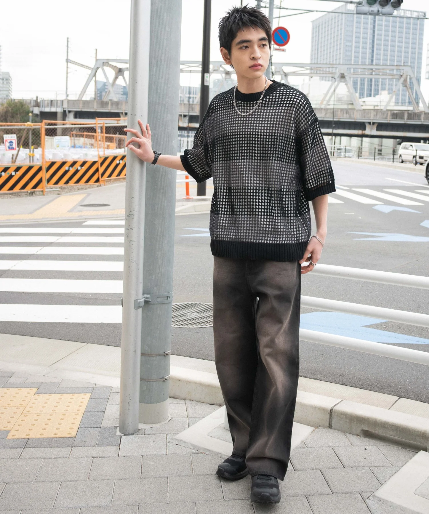 アンサンブルメッシュニットプルオーバー（SS） - Image 5