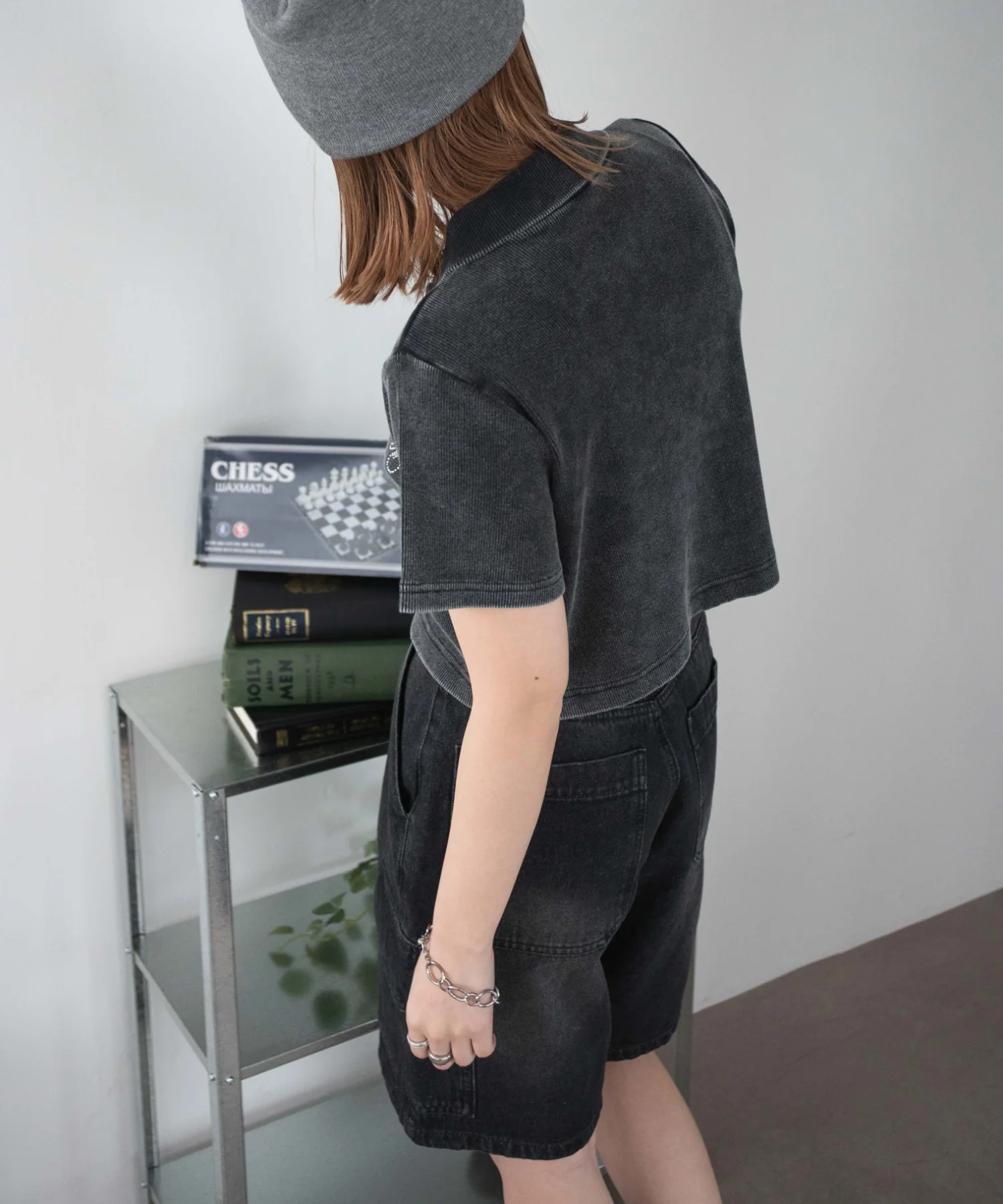 ラインストーンロゴWZIPトップス - Image 18