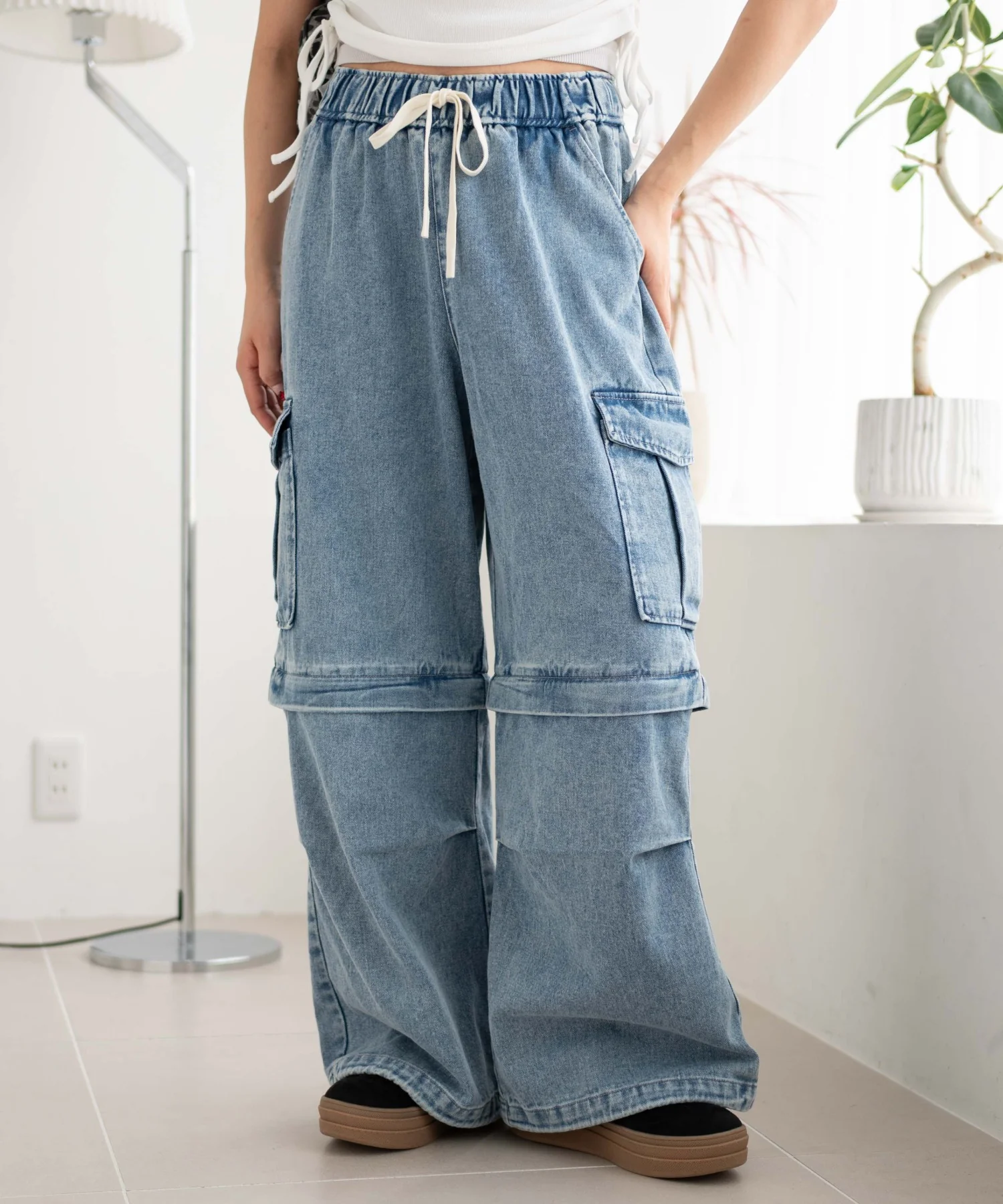 2WAYデニムカーゴパンツ - Image 2