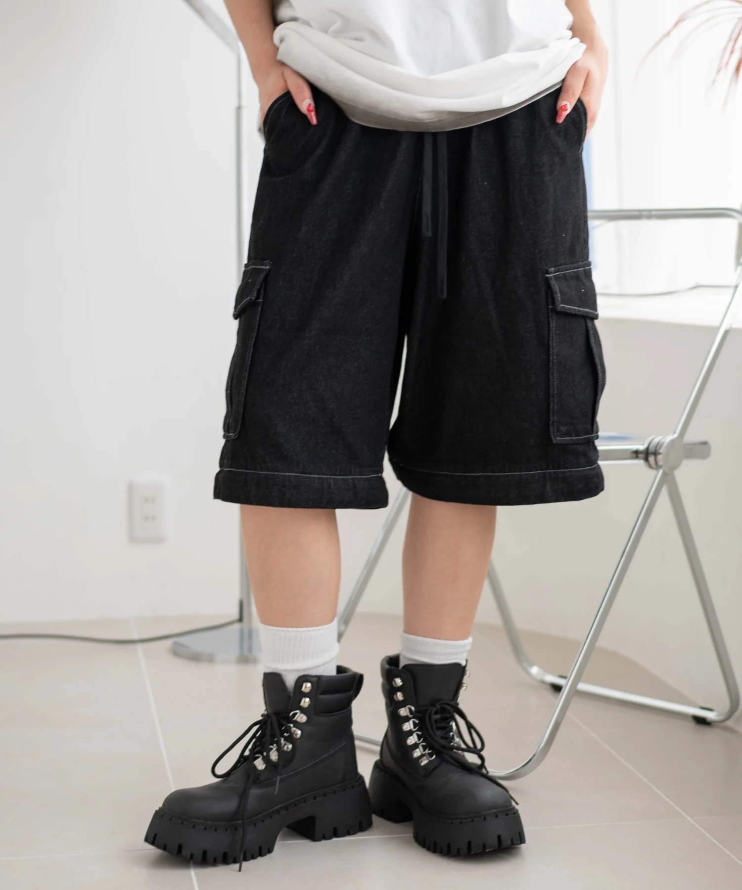 2WAYデニムカーゴパンツ - Image 3