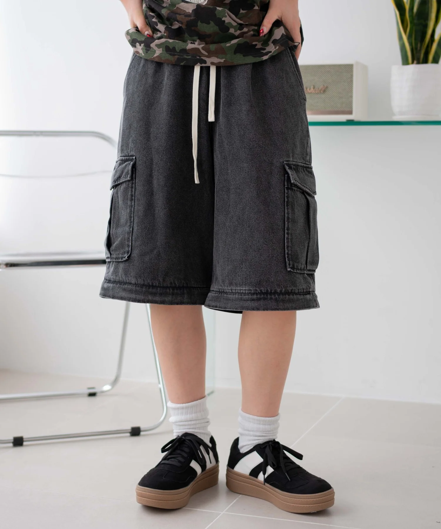 2WAYデニムカーゴパンツ - Image 5